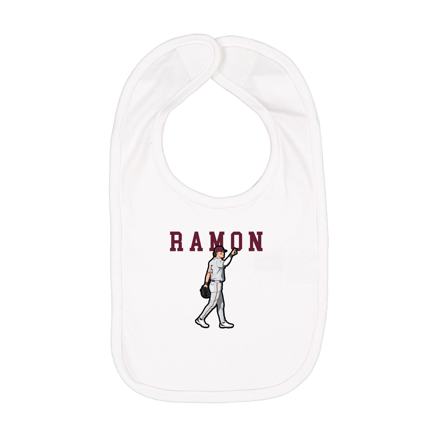 Infant Bib — Shirsey in White