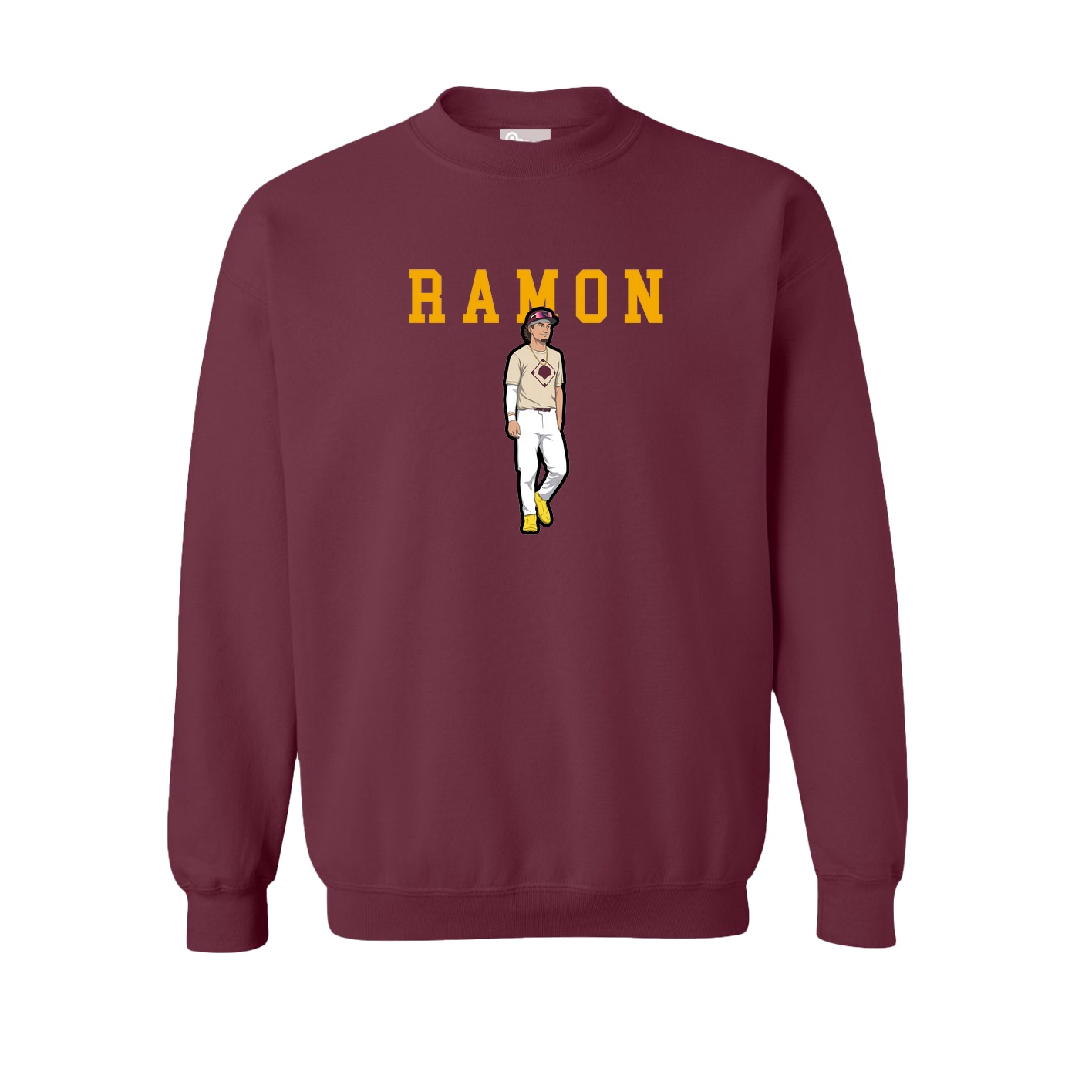 Fleece Crew — Shirsey in Maroon