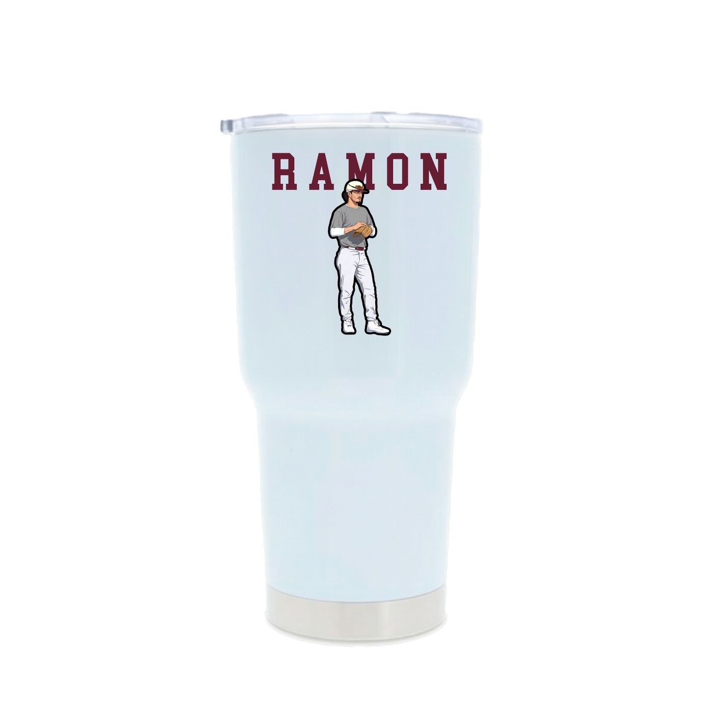 30oz Stainless Steel Tumbler — Shirsey in White