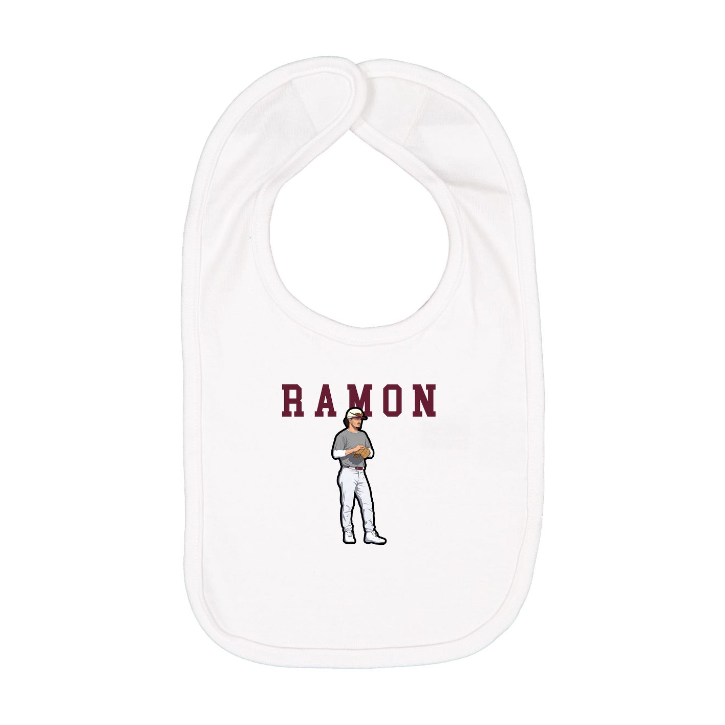 Infant Bib — Shirsey in White