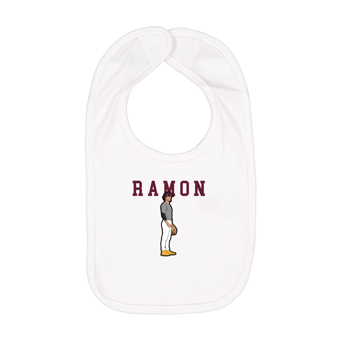 Infant Bib — Shirsey in White