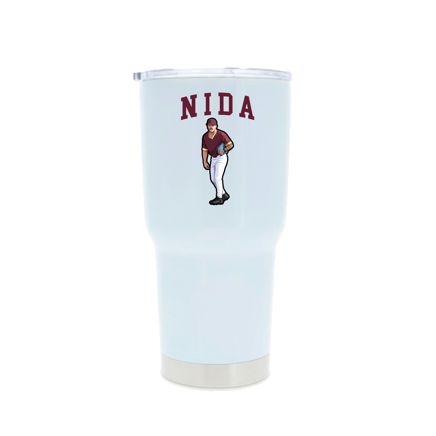 30oz Stainless Steel Tumbler — Shirsey in White
