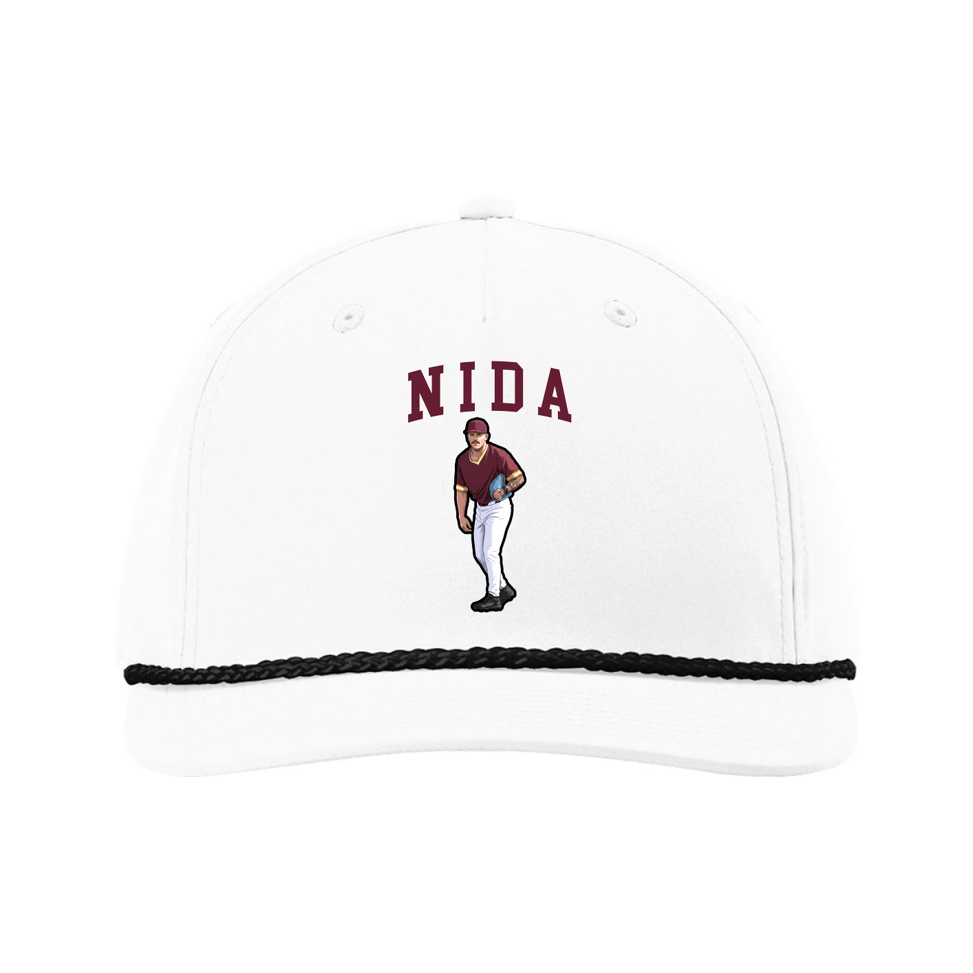 Five-Panel Classic Rope Cap — Shirsey in White