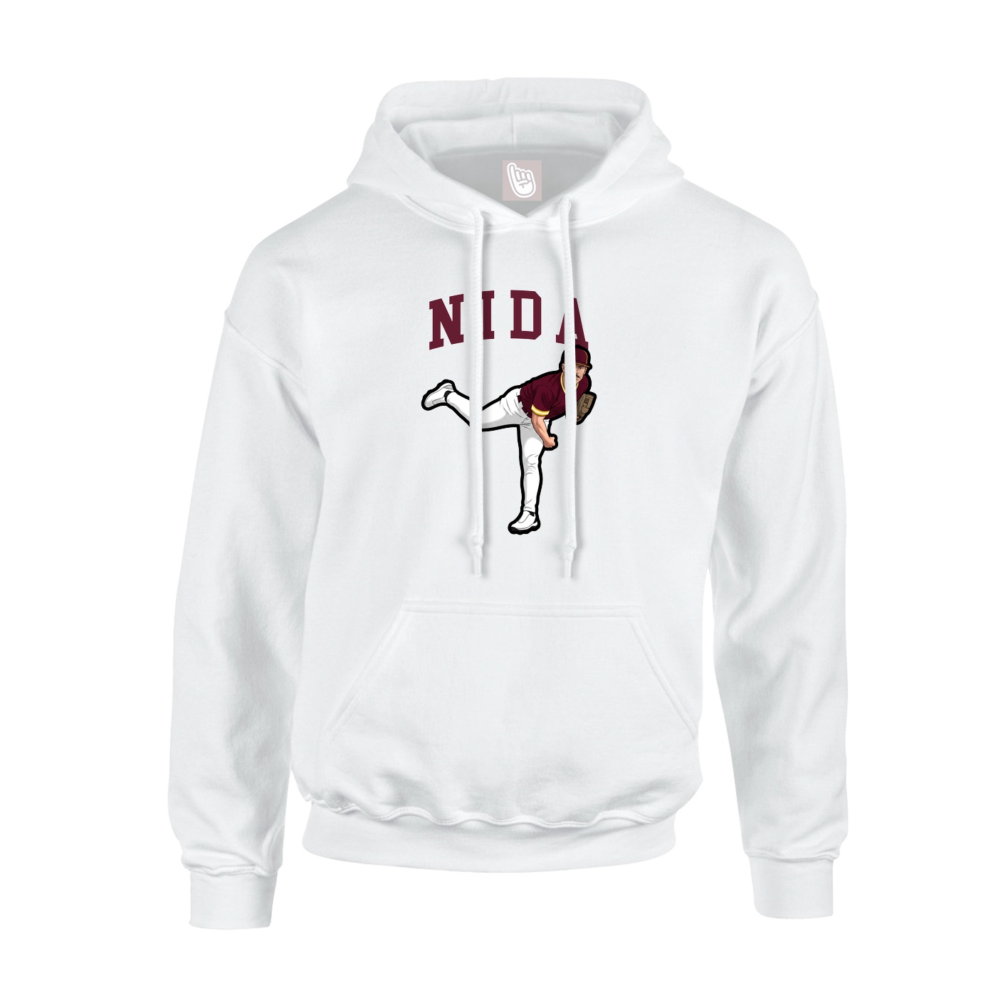 Hoodie — Shirsey in White
