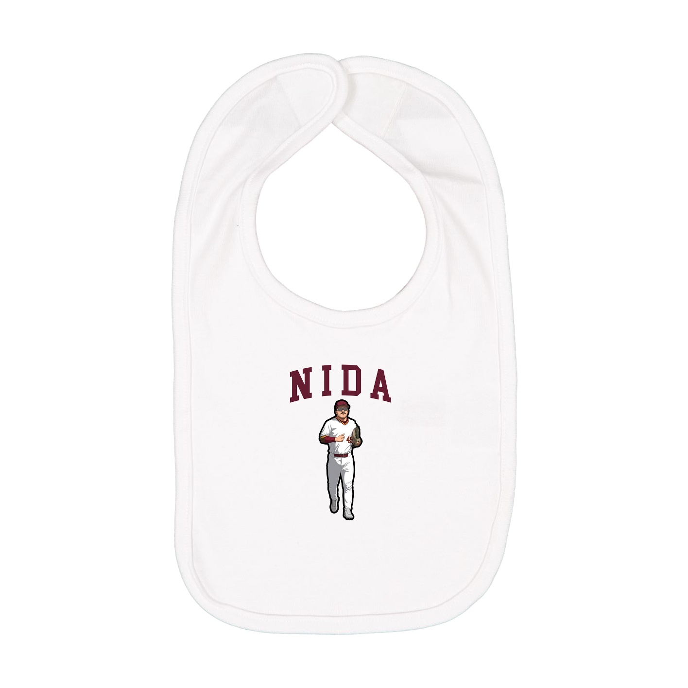 Infant Bib — Shirsey in White