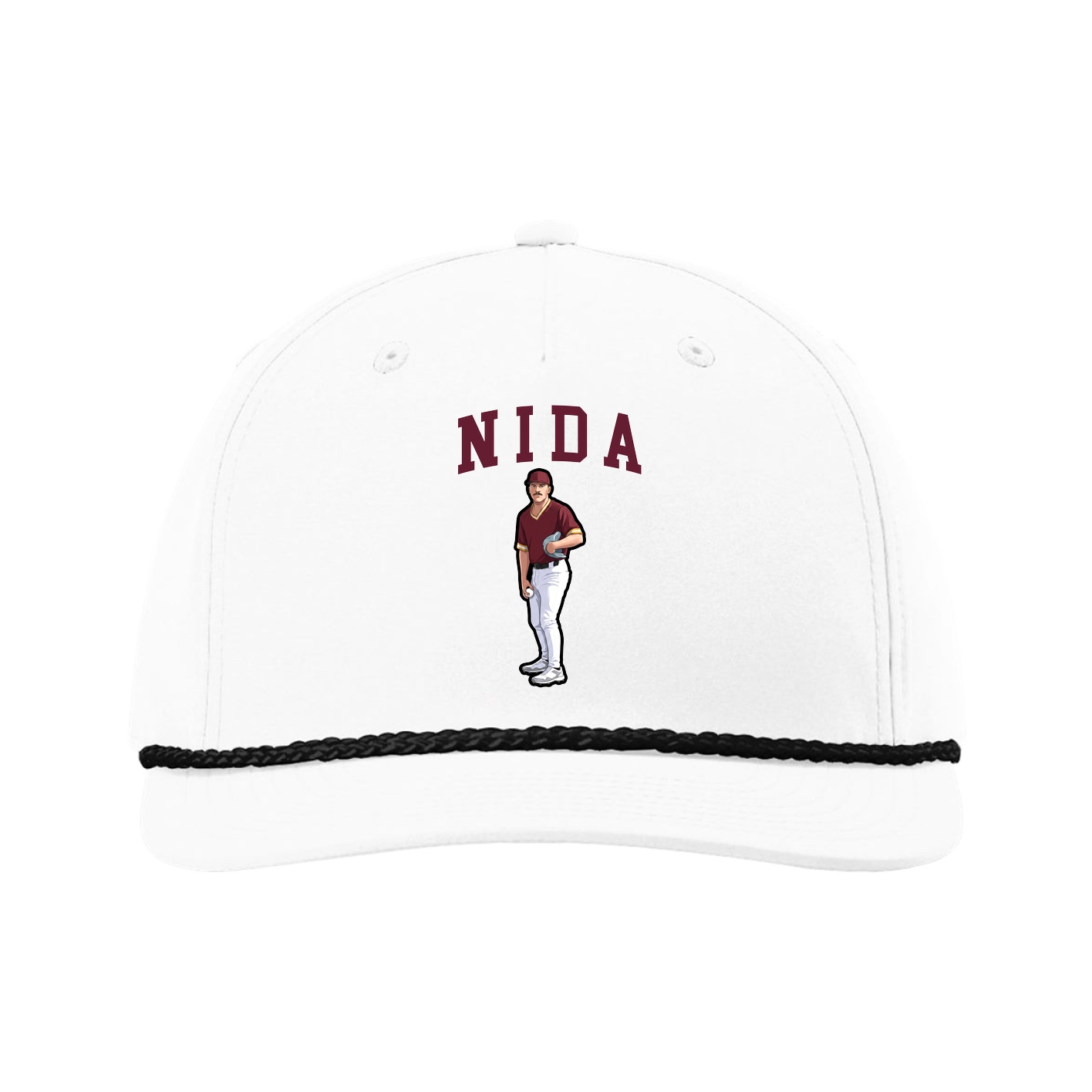 Five-Panel Classic Rope Cap — Shirsey in White