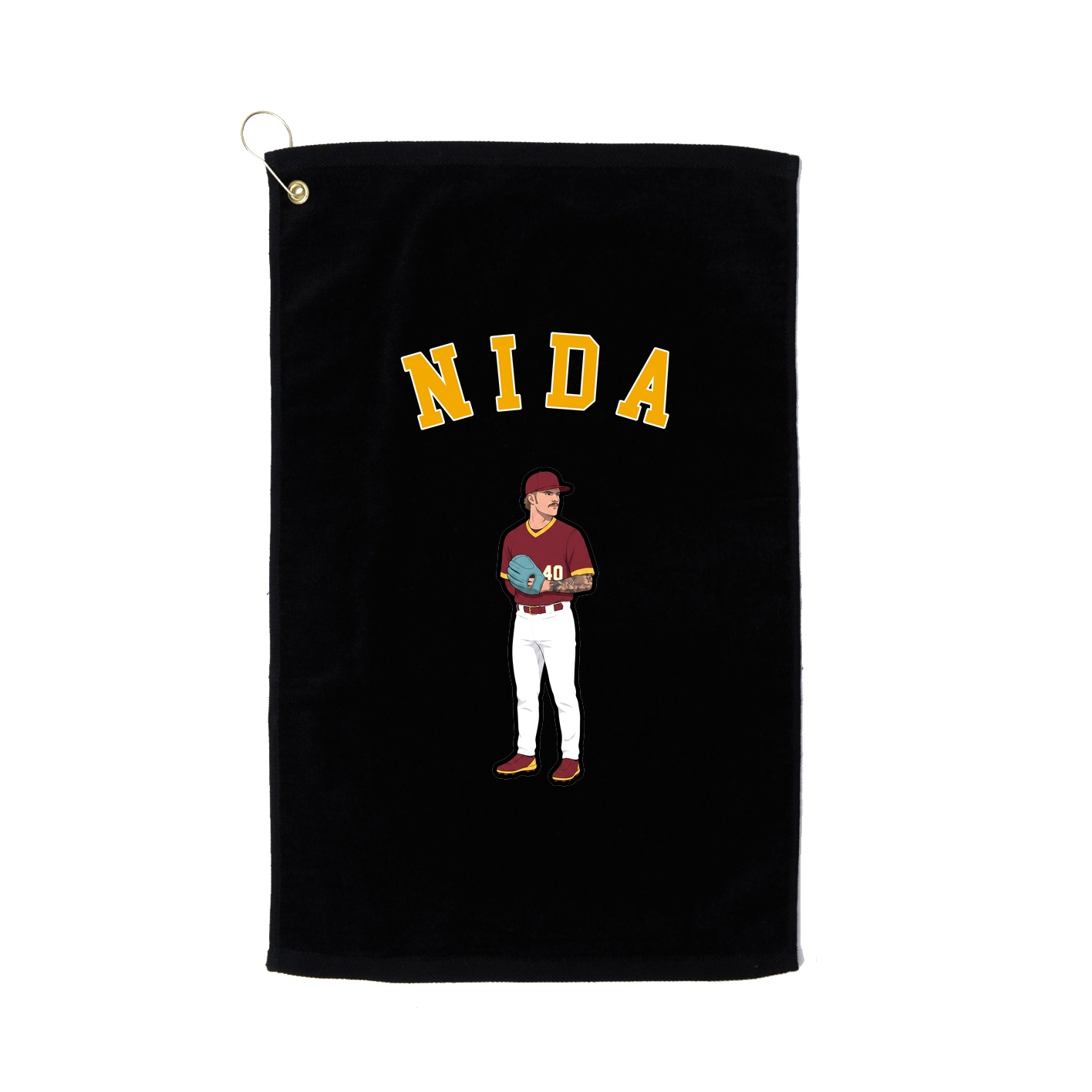 Golf Towel — Shirsey Arch in Black