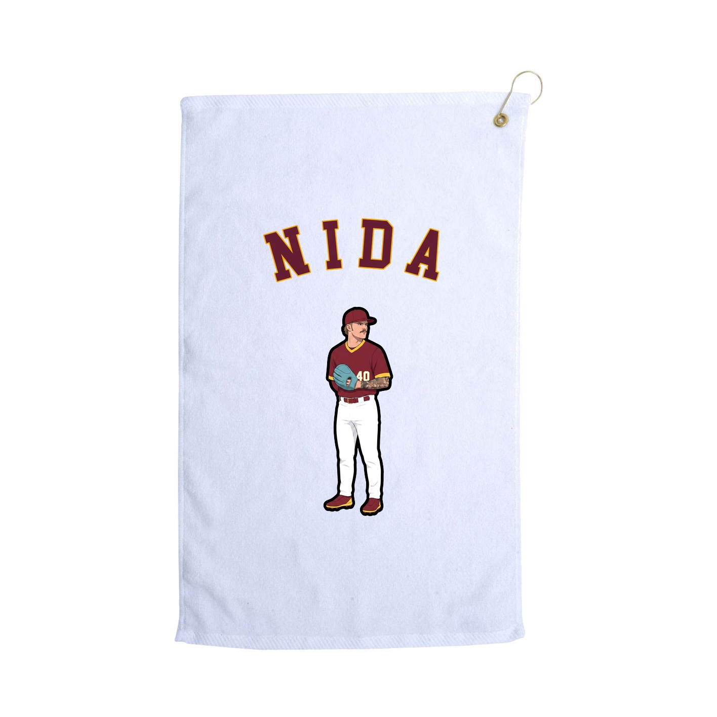 Golf Towel — Shirsey Arch in White