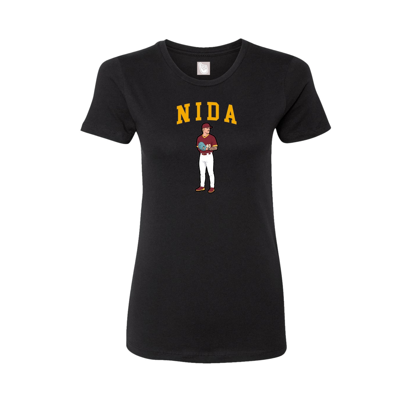 Fitted Women's Tee — Shirsey in Black