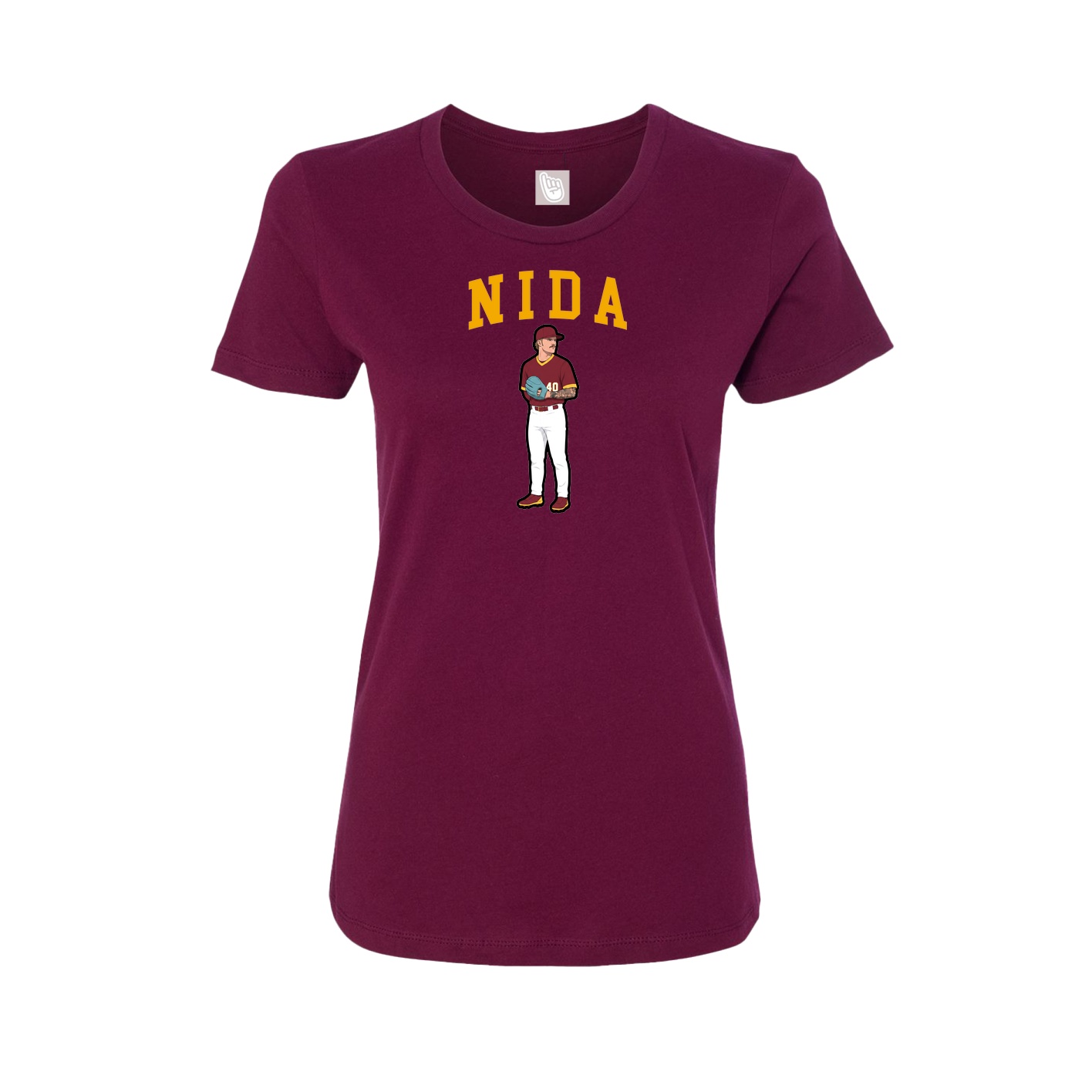 Womens Tee — Shirsey in Maroon