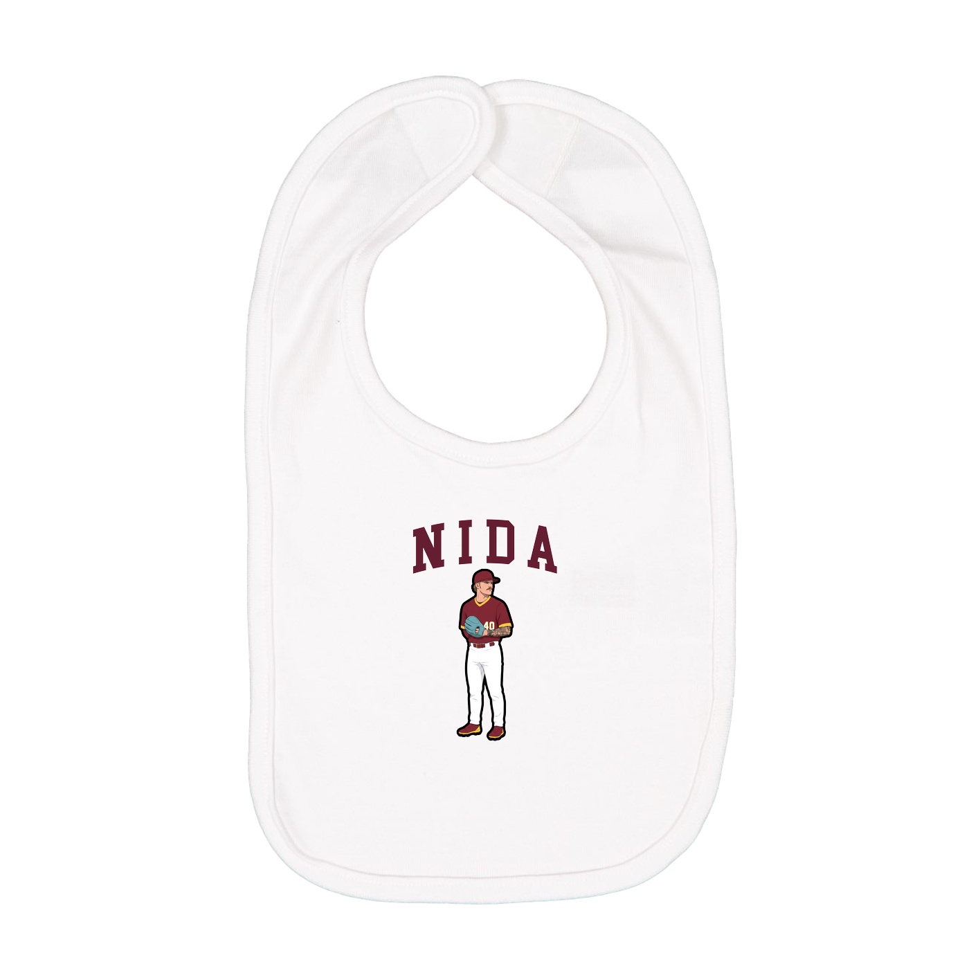 Infant Bib — Shirsey in White