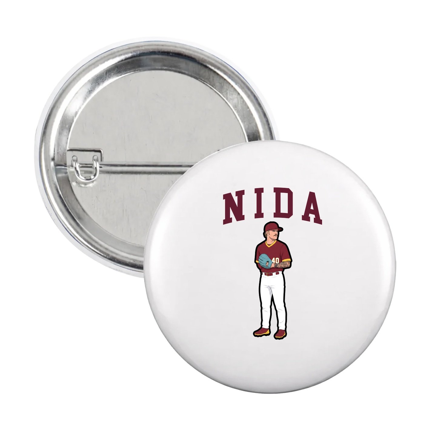 Game Day Button — Shirsey in White