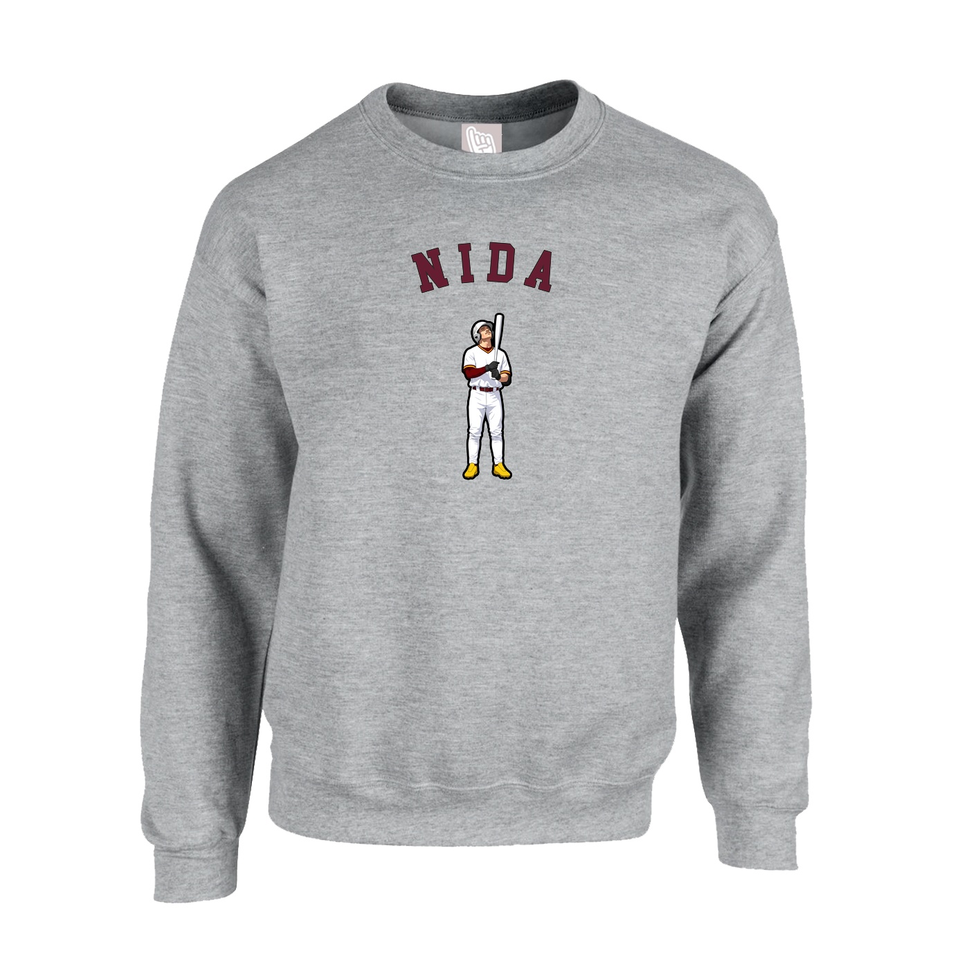 Fleece Crew — Shirsey Arch in Grey
