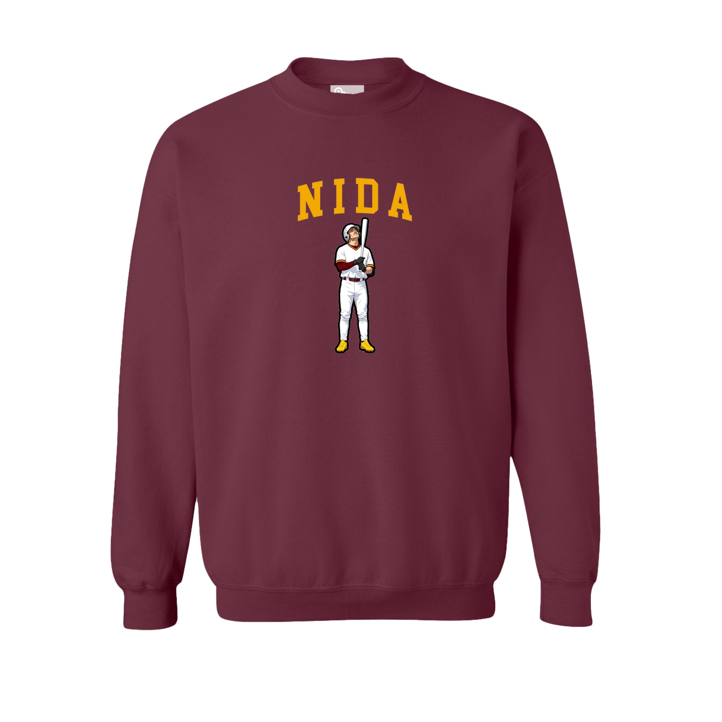 Fleece Crew — Shirsey in Maroon