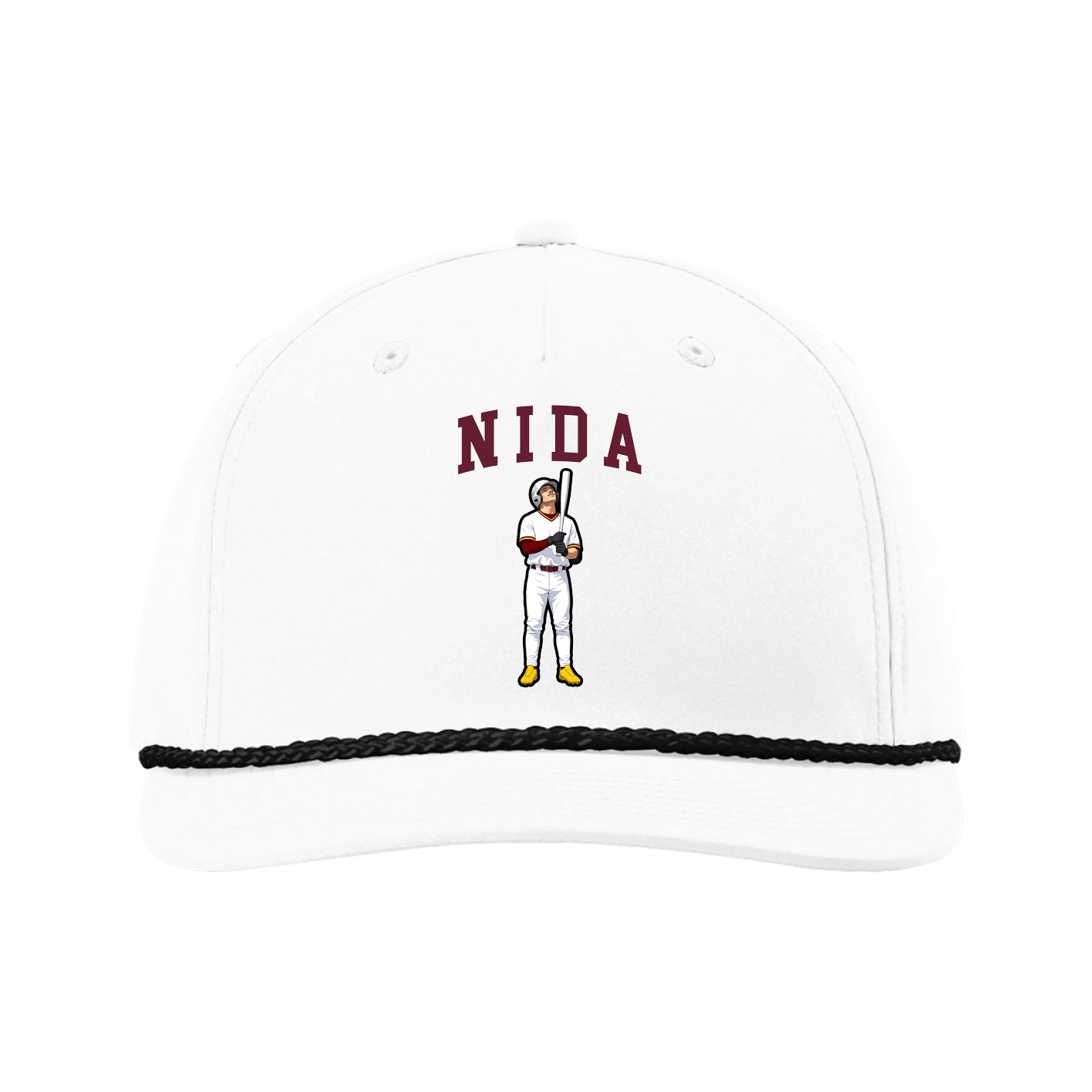 Five-Panel Classic Rope Cap — Shirsey in White