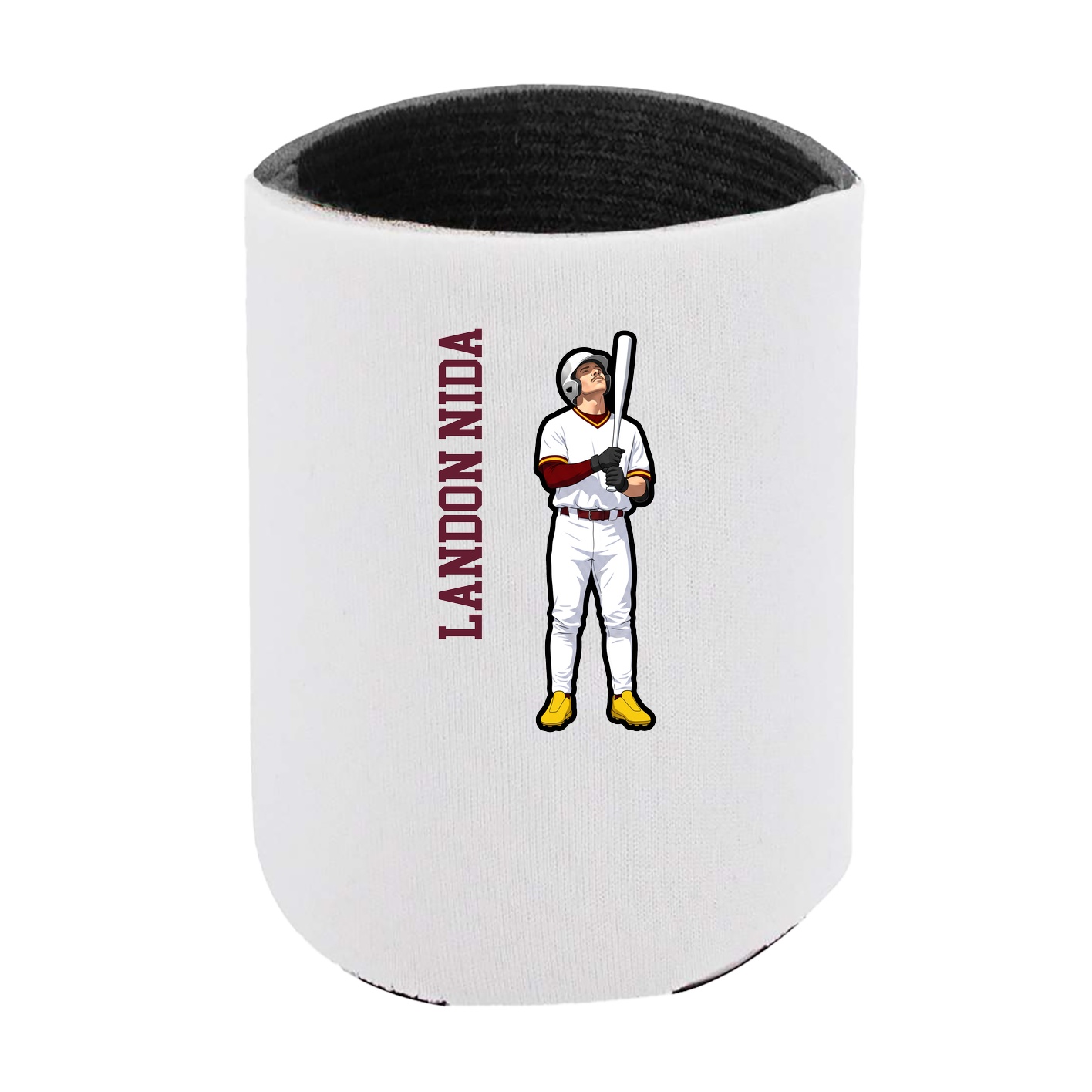 Can Holder — Name Vertical in White