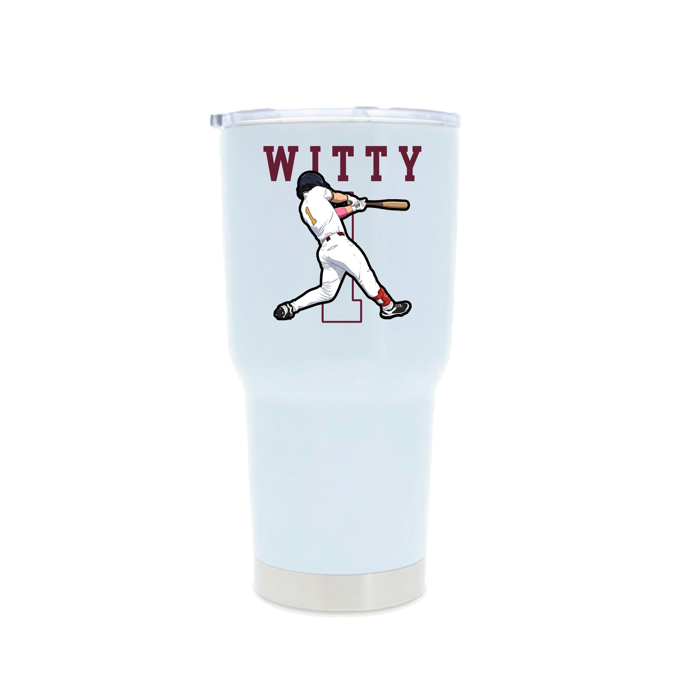 30oz Stainless Steel Tumbler — Shirsey in White
