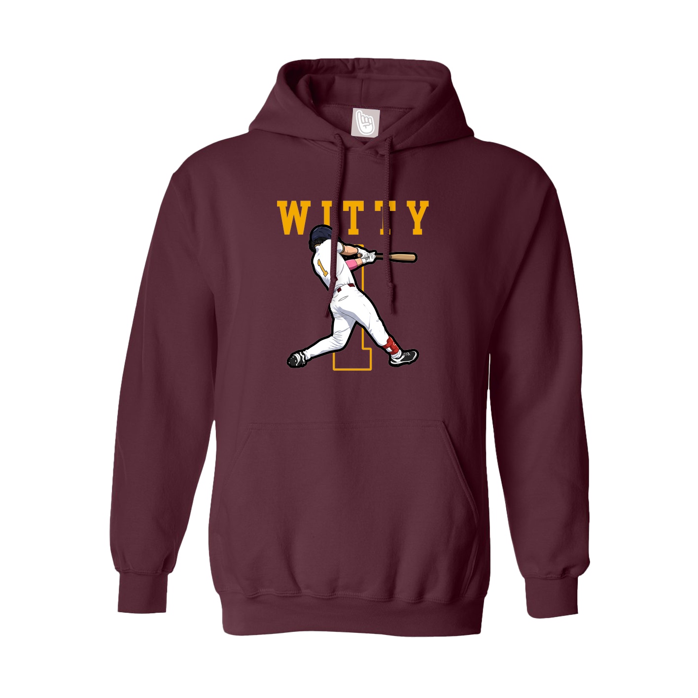 Hoodie — Shirsey in Maroon
