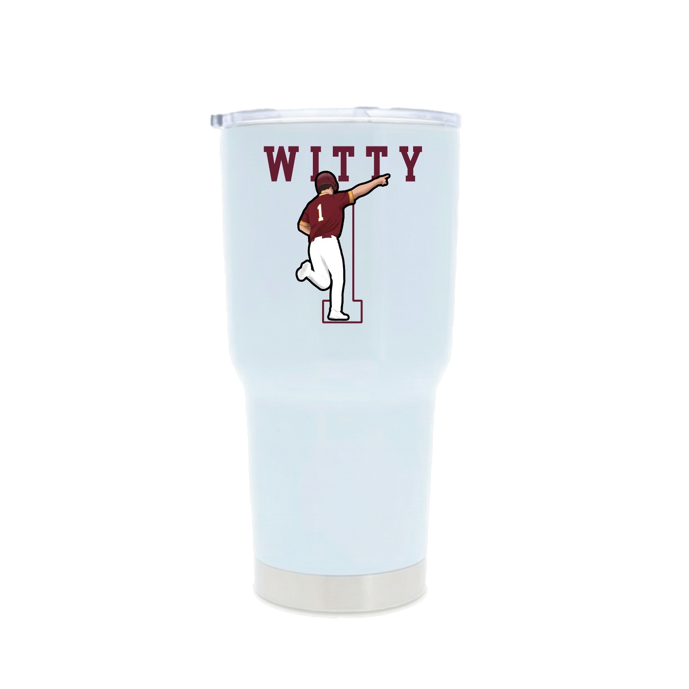 30oz Stainless Steel Tumbler — Shirsey in White