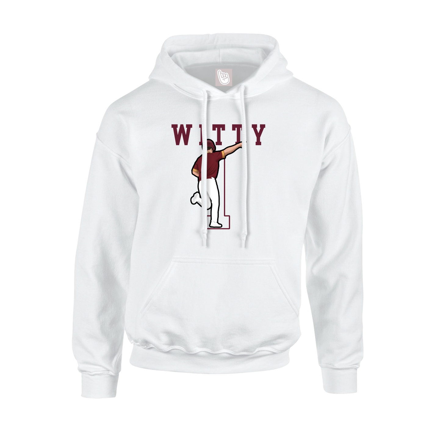 Hoodie — Shirsey in White