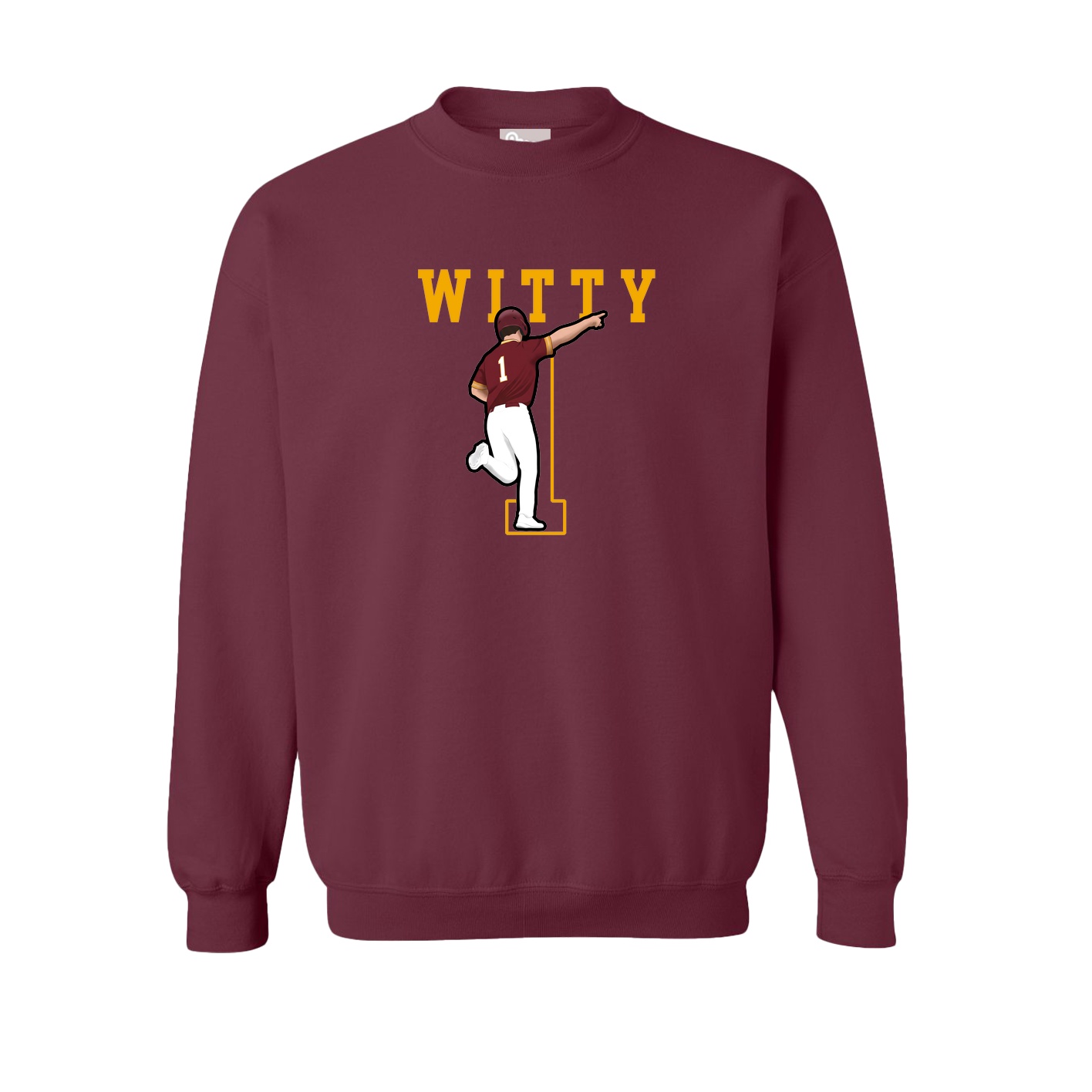 Fleece Crew — Shirsey in Maroon