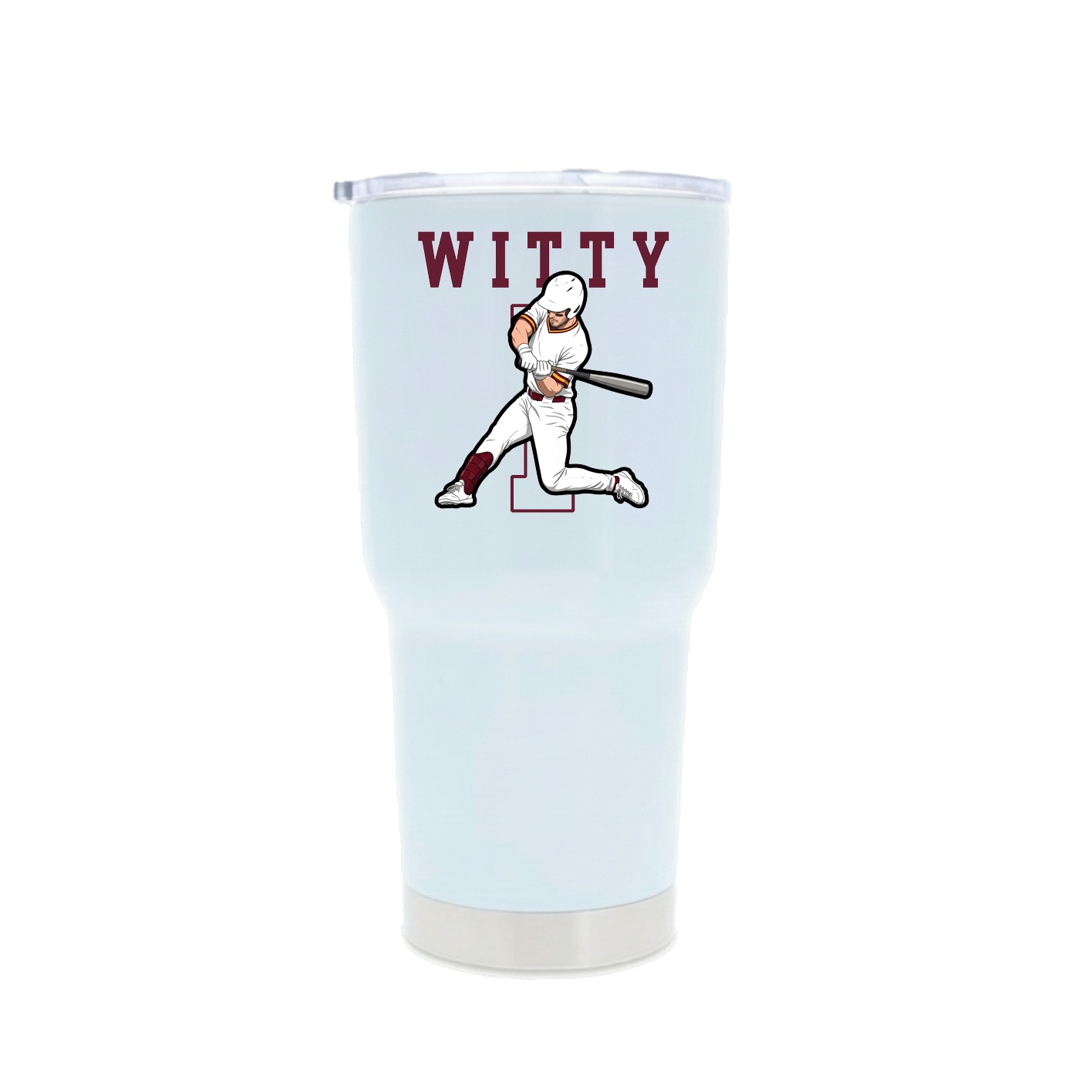 30oz Stainless Steel Tumbler — Shirsey in White