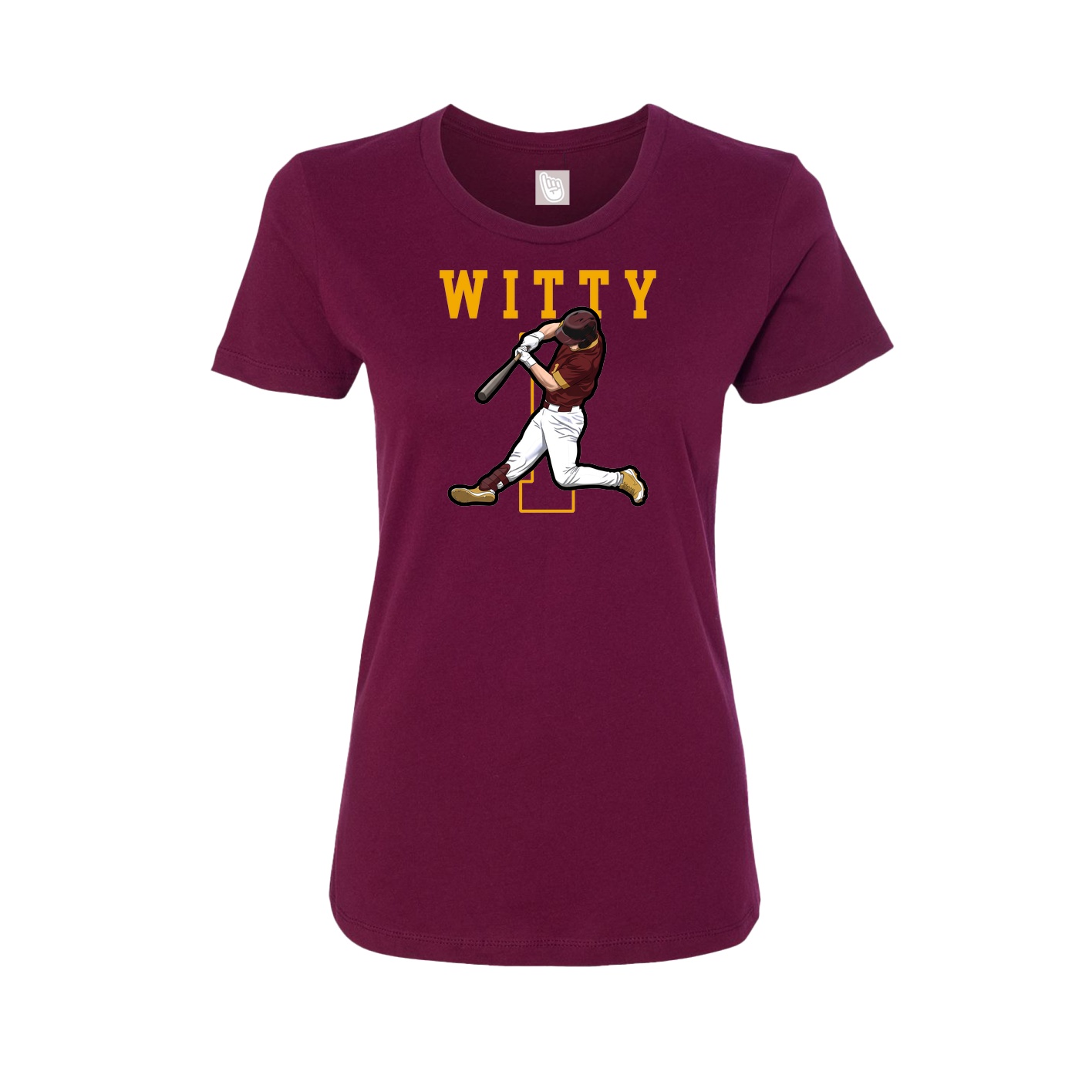 Fitted Women's Tee — Shirsey in Maroon