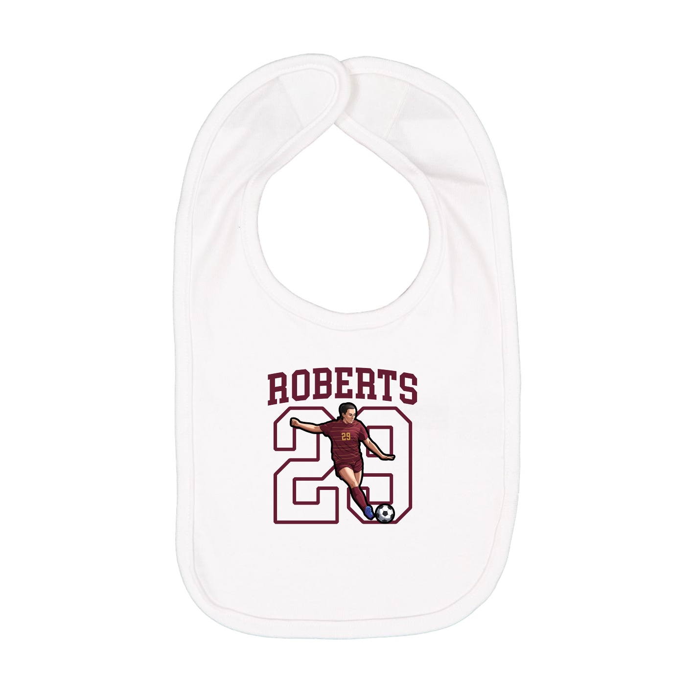 Infant Bib — Shirsey in White