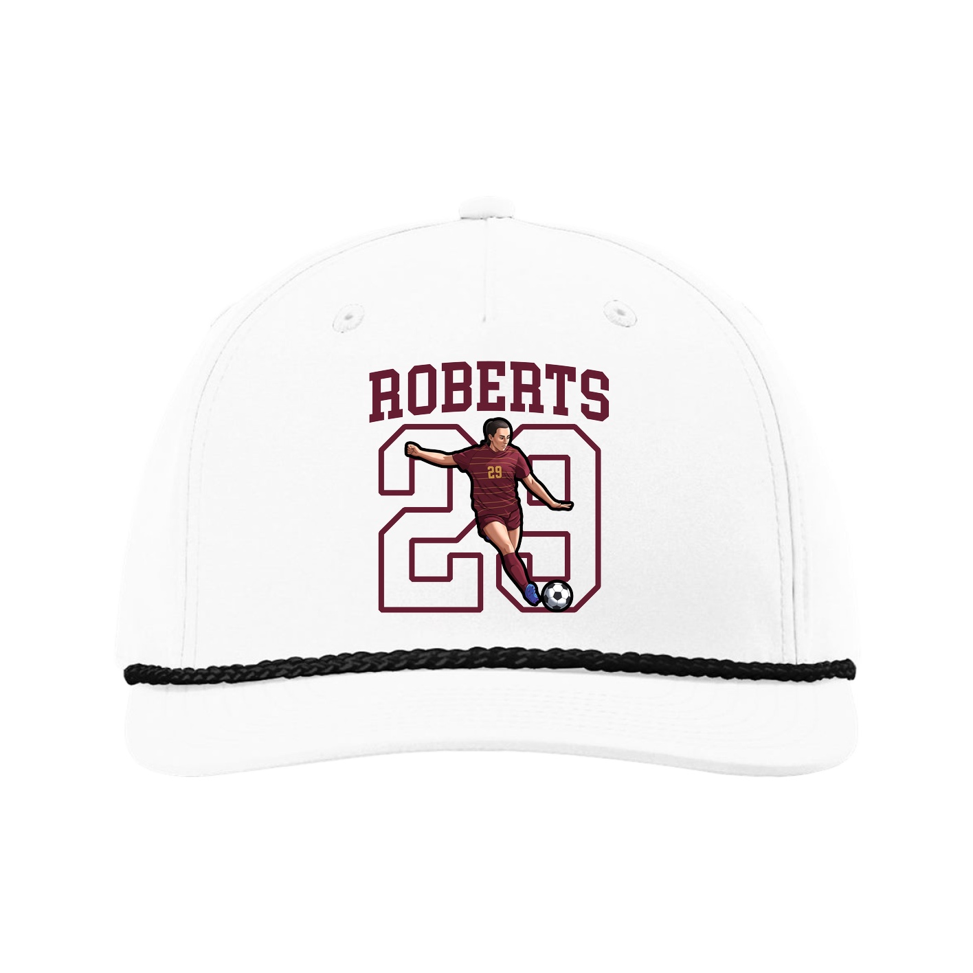 Five-Panel Classic Rope Cap — Shirsey in White