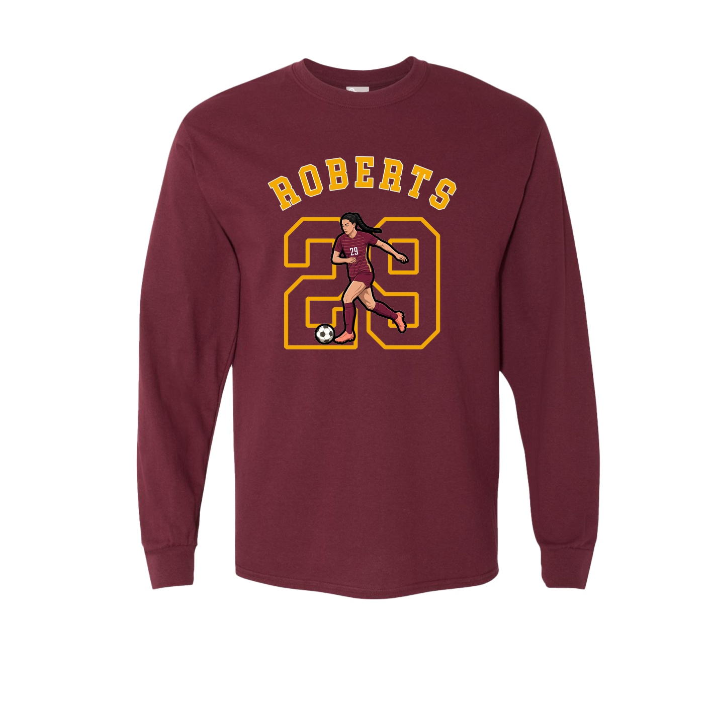 Long Sleeve Tee — Shirsey Arch in Maroon