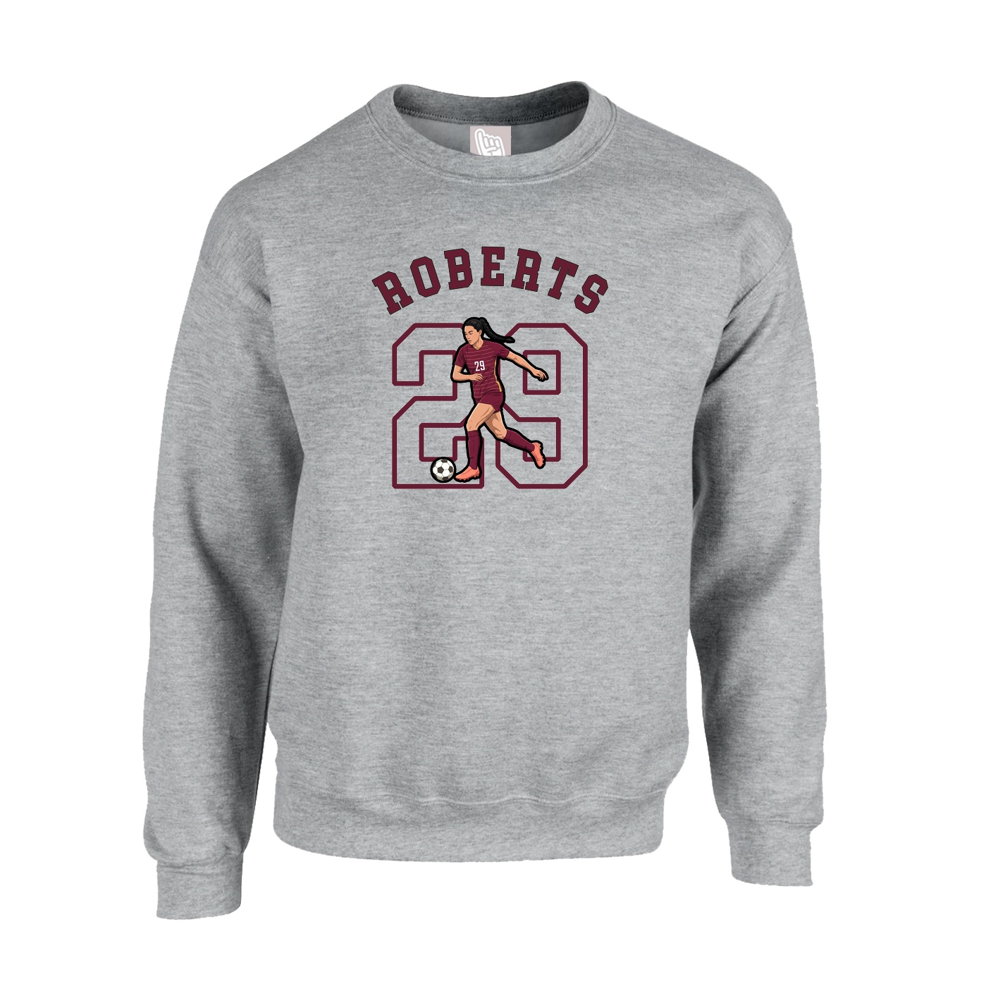 Fleece Crew — Shirsey Arch in Grey