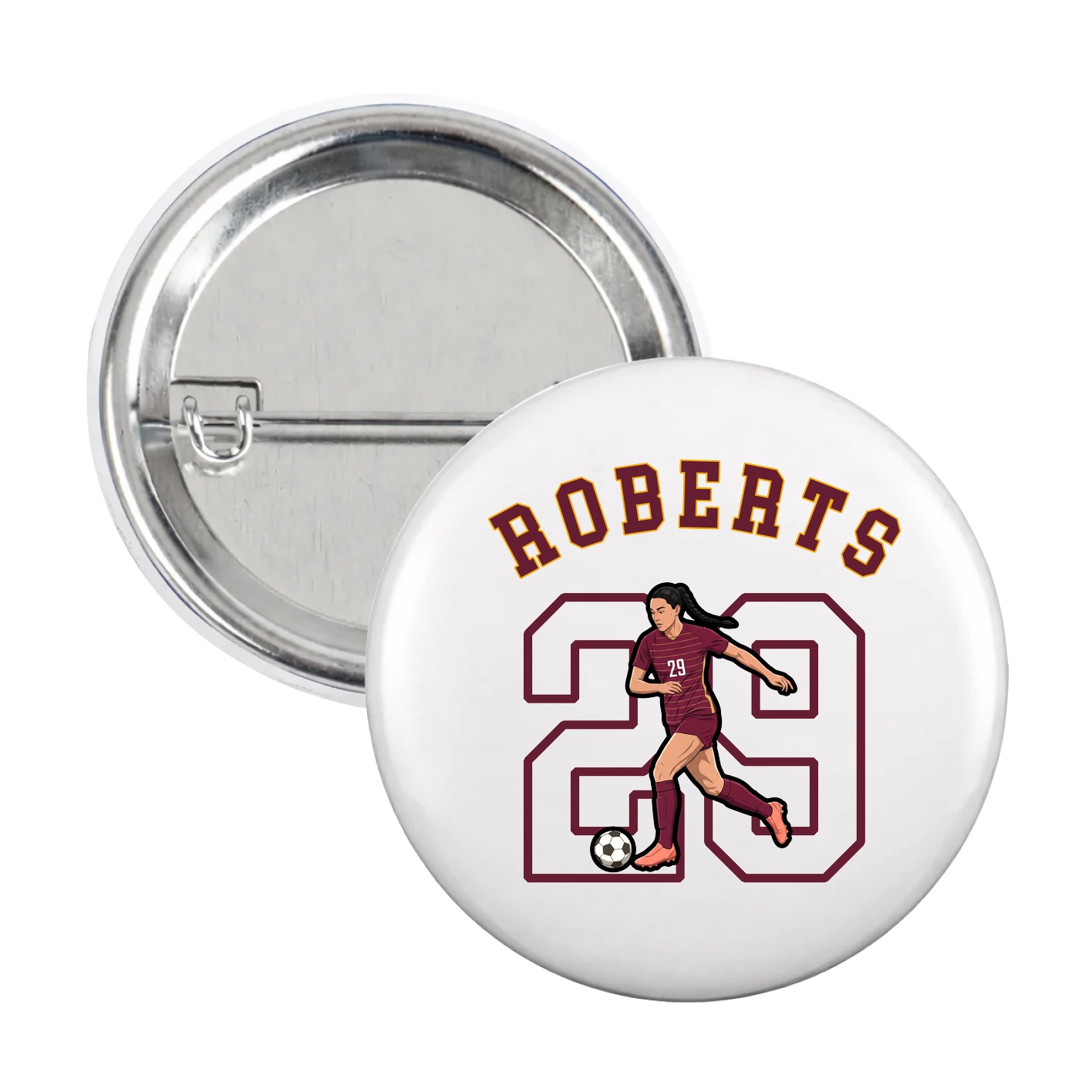 Game Day Button — Shirsey Arch in White