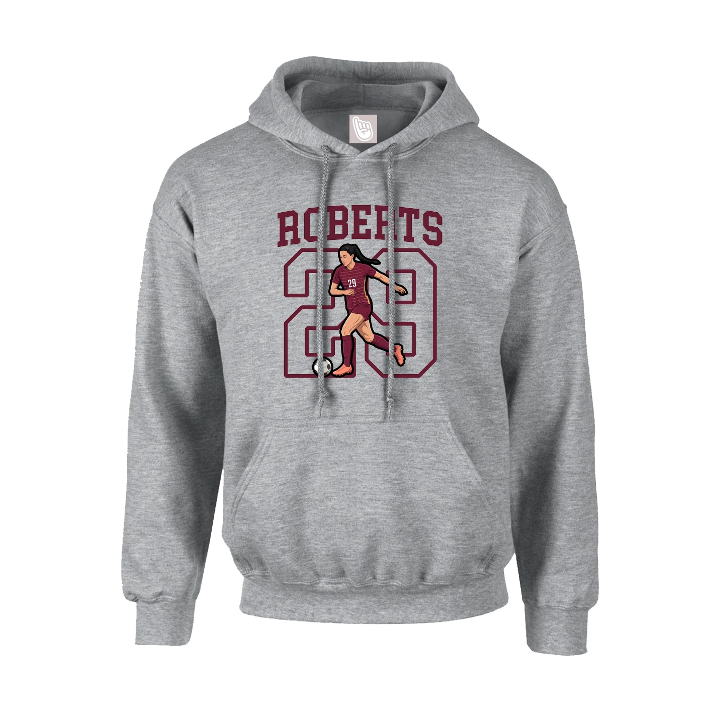 Hoodie — Shirsey in Grey