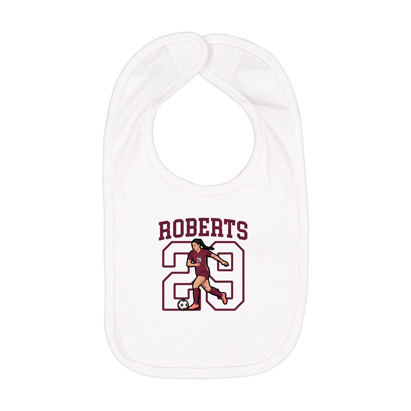Infant Bib — Shirsey in White
