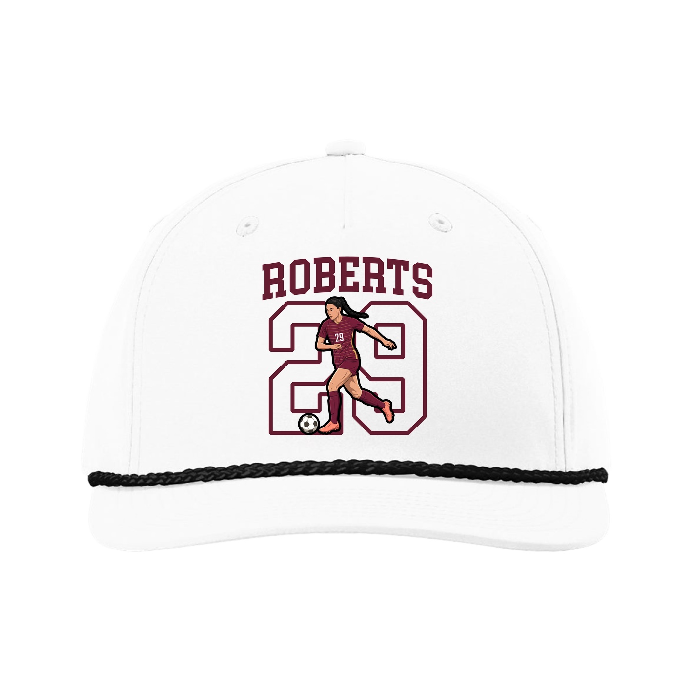 Five-Panel Classic Rope Cap — Shirsey in White