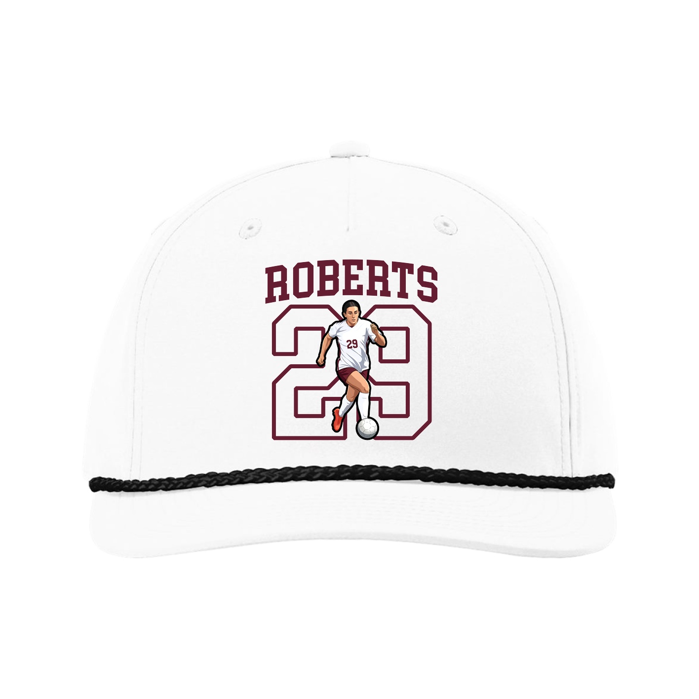 Five-Panel Classic Rope Cap — Shirsey in White
