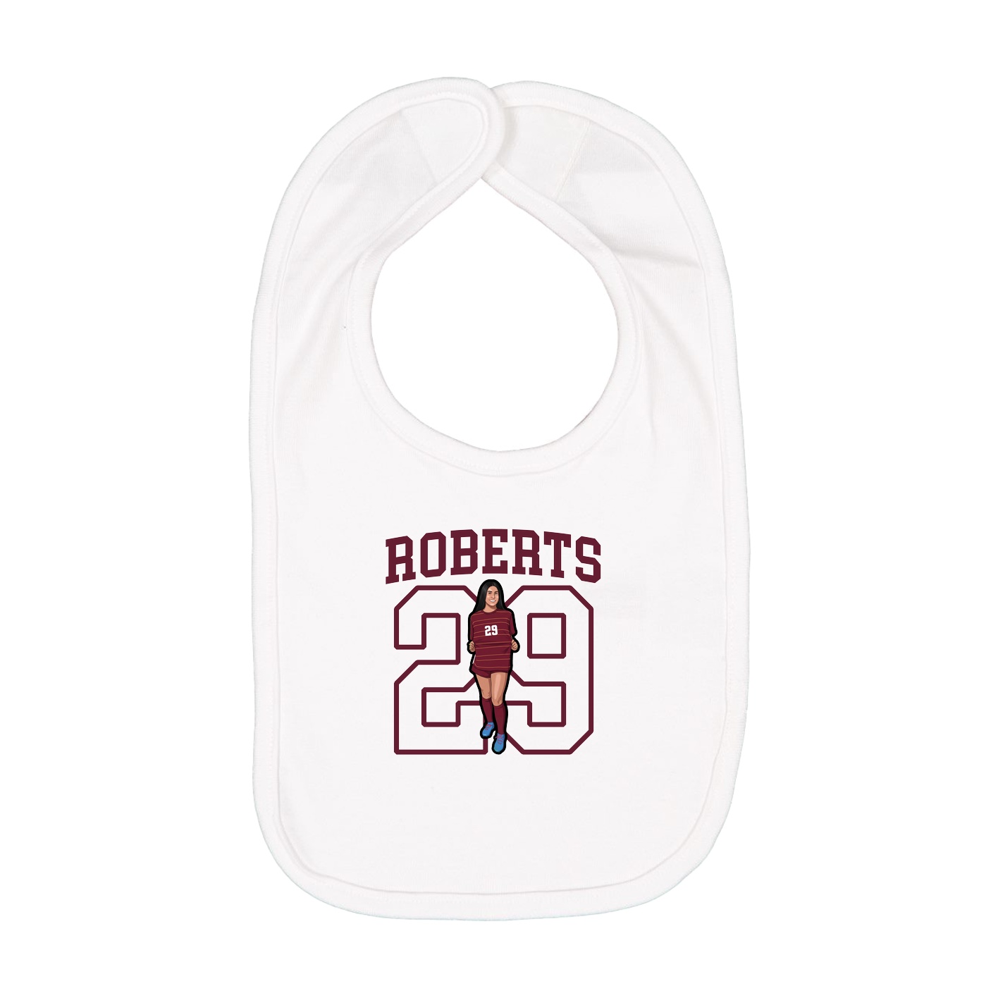 Infant Bib — Shirsey in White