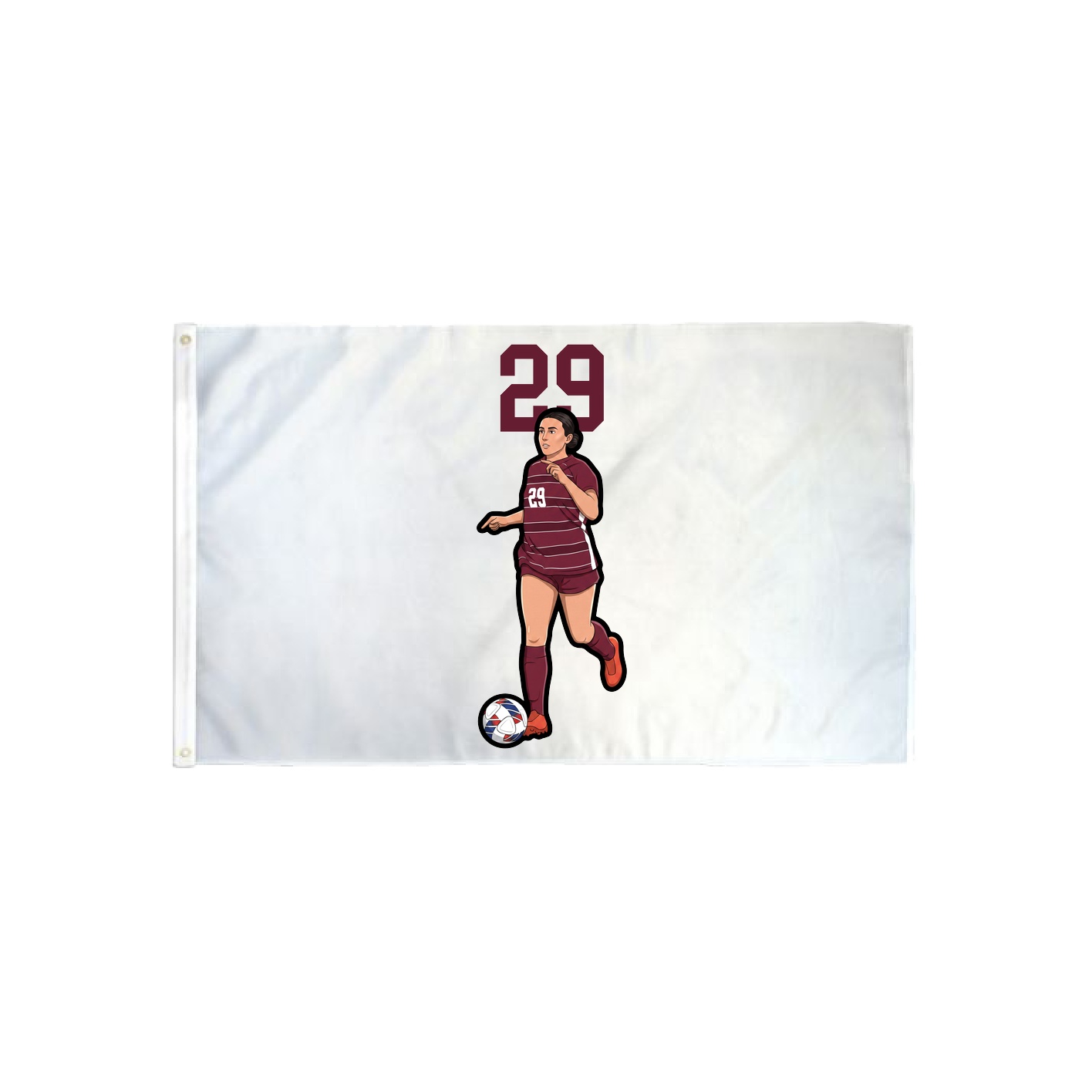 3x5 Flag — Number Top in Classic