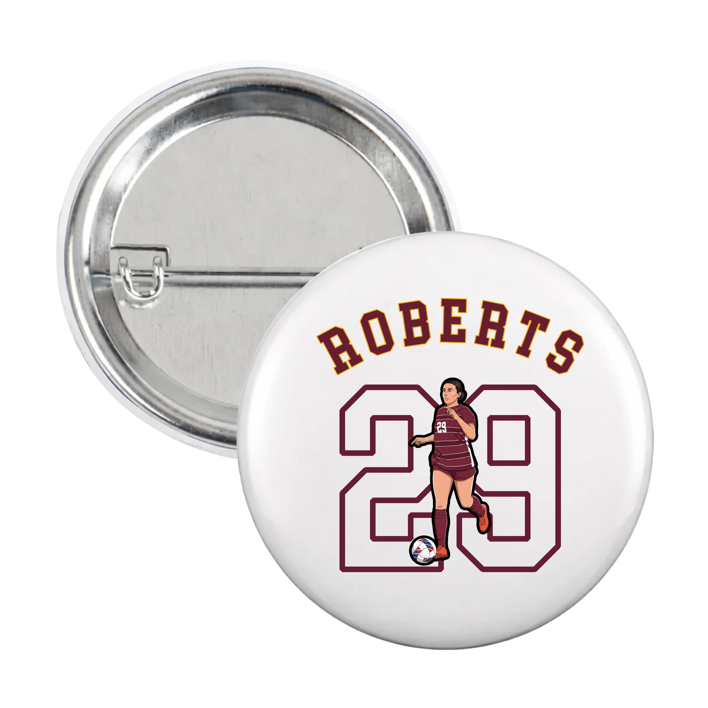 Game Day Button — Shirsey Arch in White