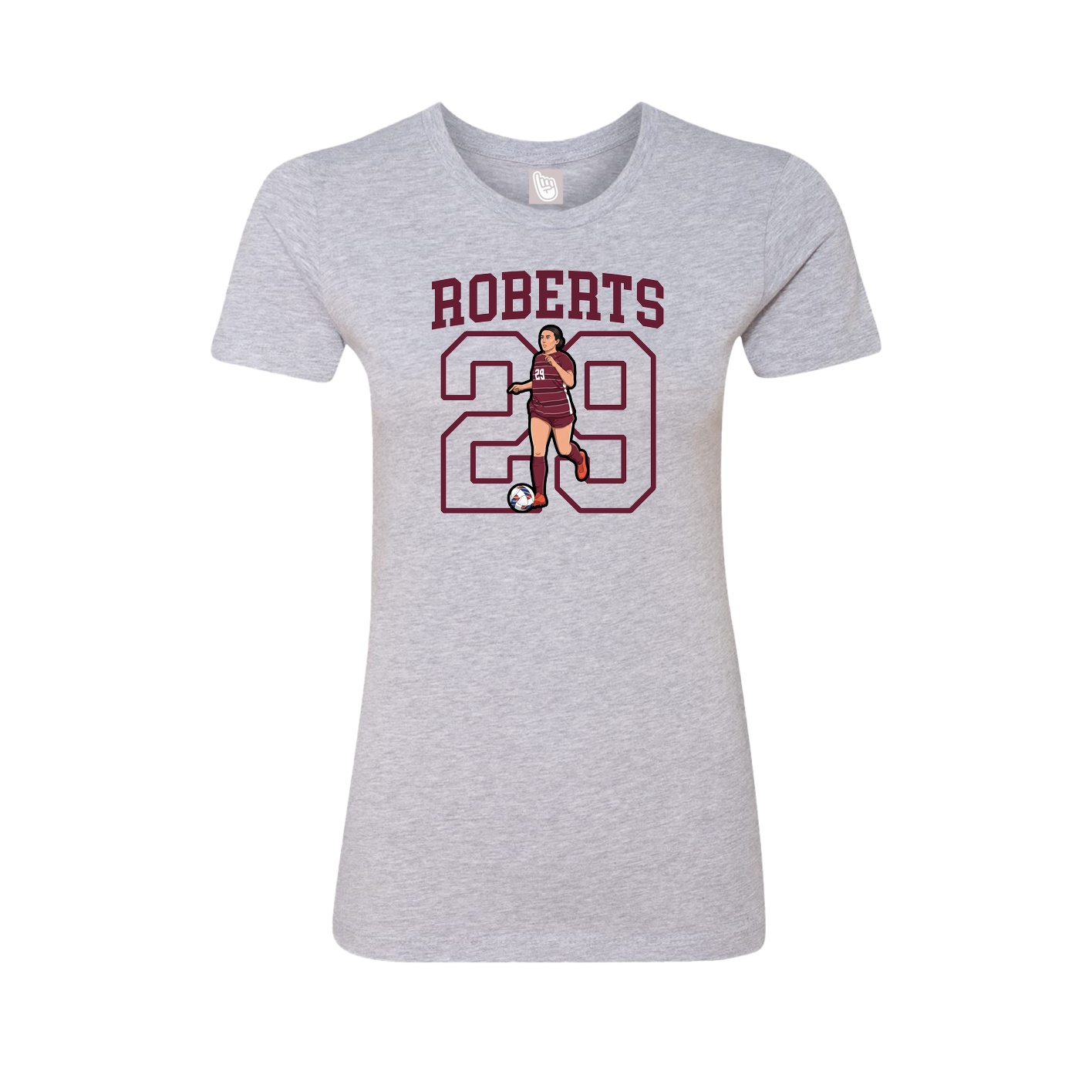 Fitted Women's Tee — Shirsey in Grey