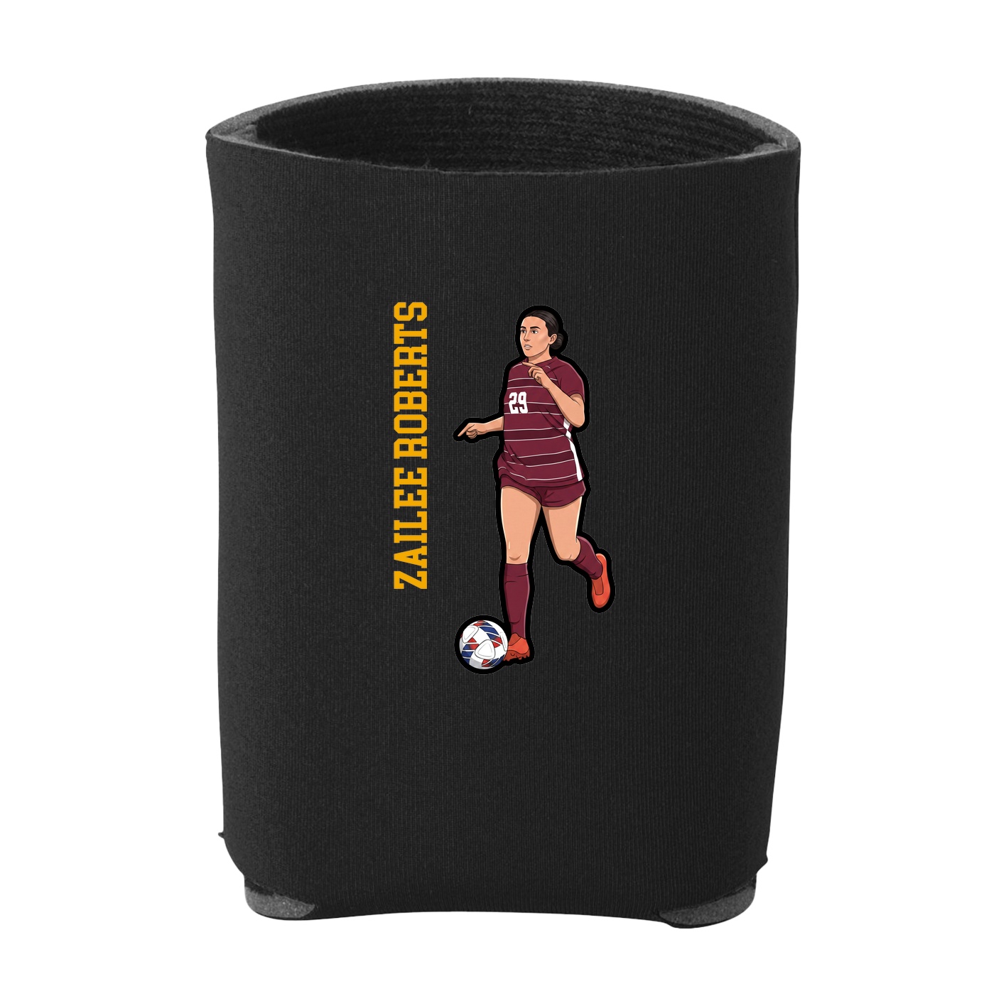 Can Holder — Name Vertical in Black
