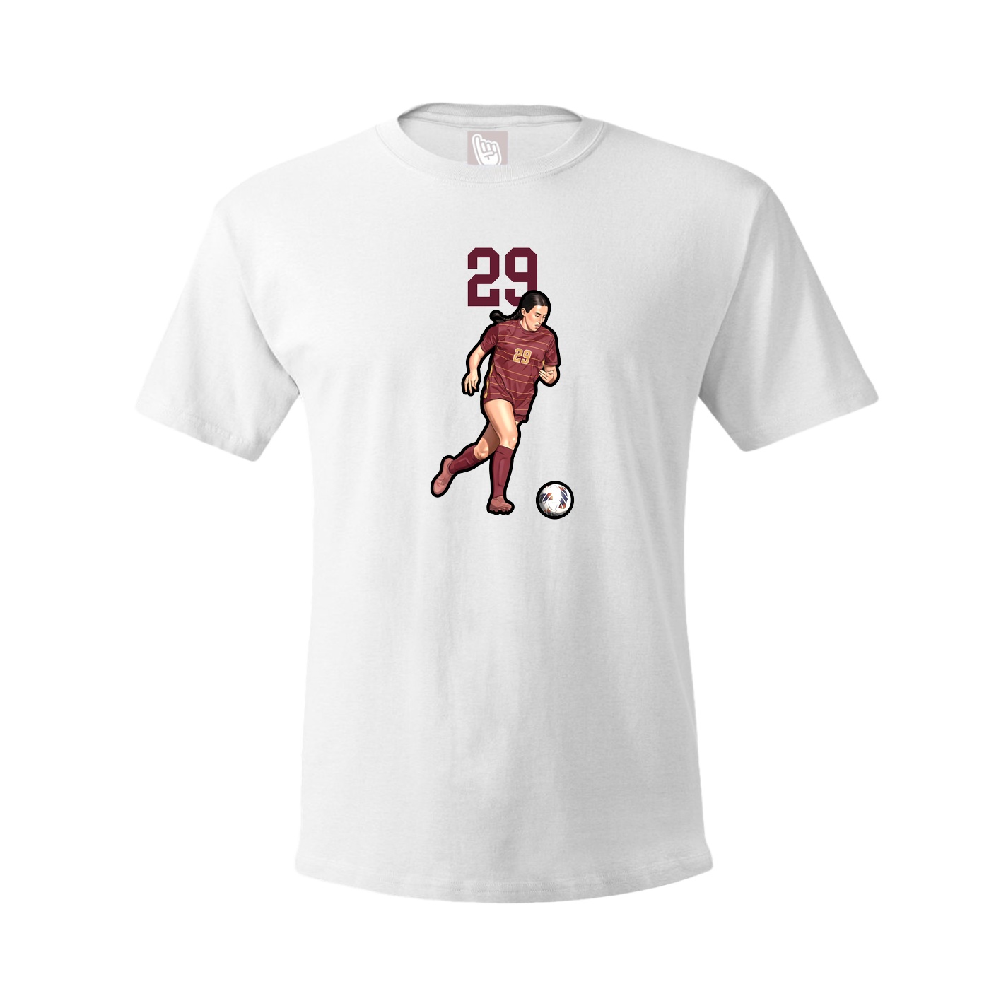 Tee — Number Top in White