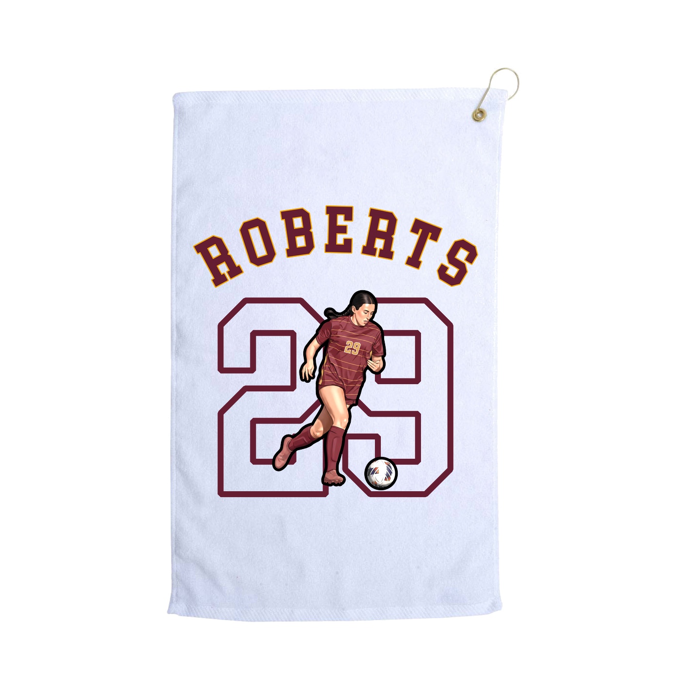 Golf Towel — Shirsey Arch in White