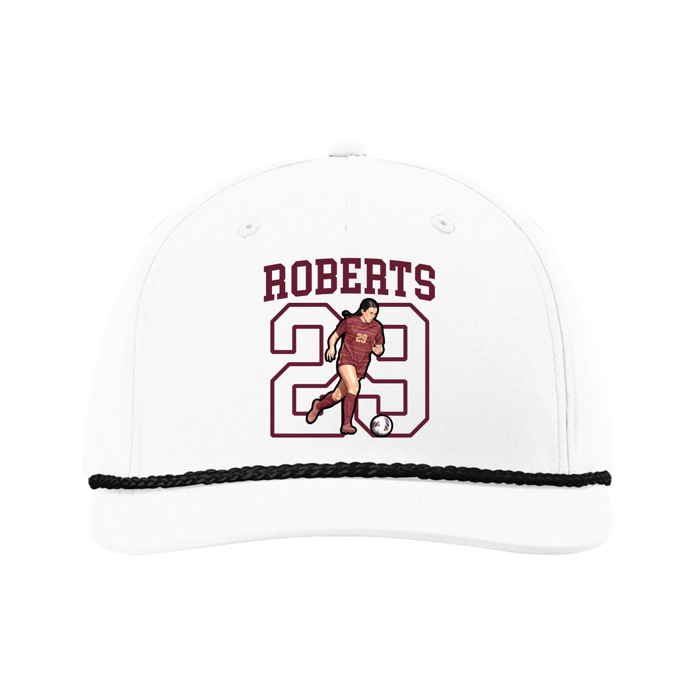 Five-Panel Classic Rope Cap — Shirsey in White