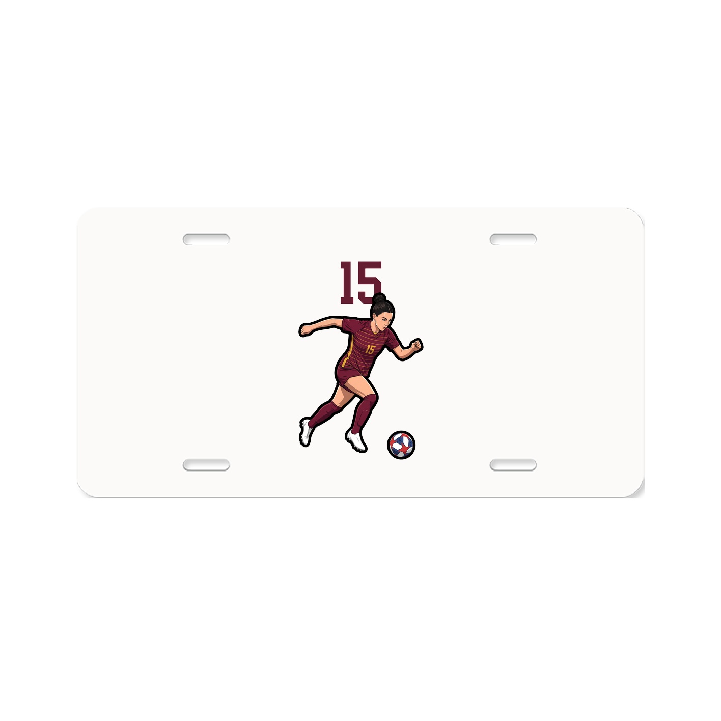 License Plate — Number Top in Classic