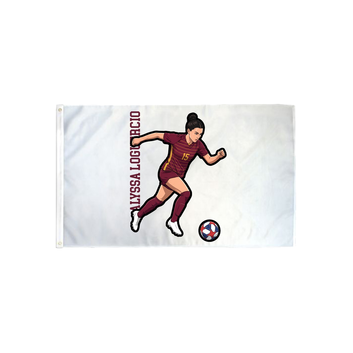 3x5 Flag — Name Vertical in Classic