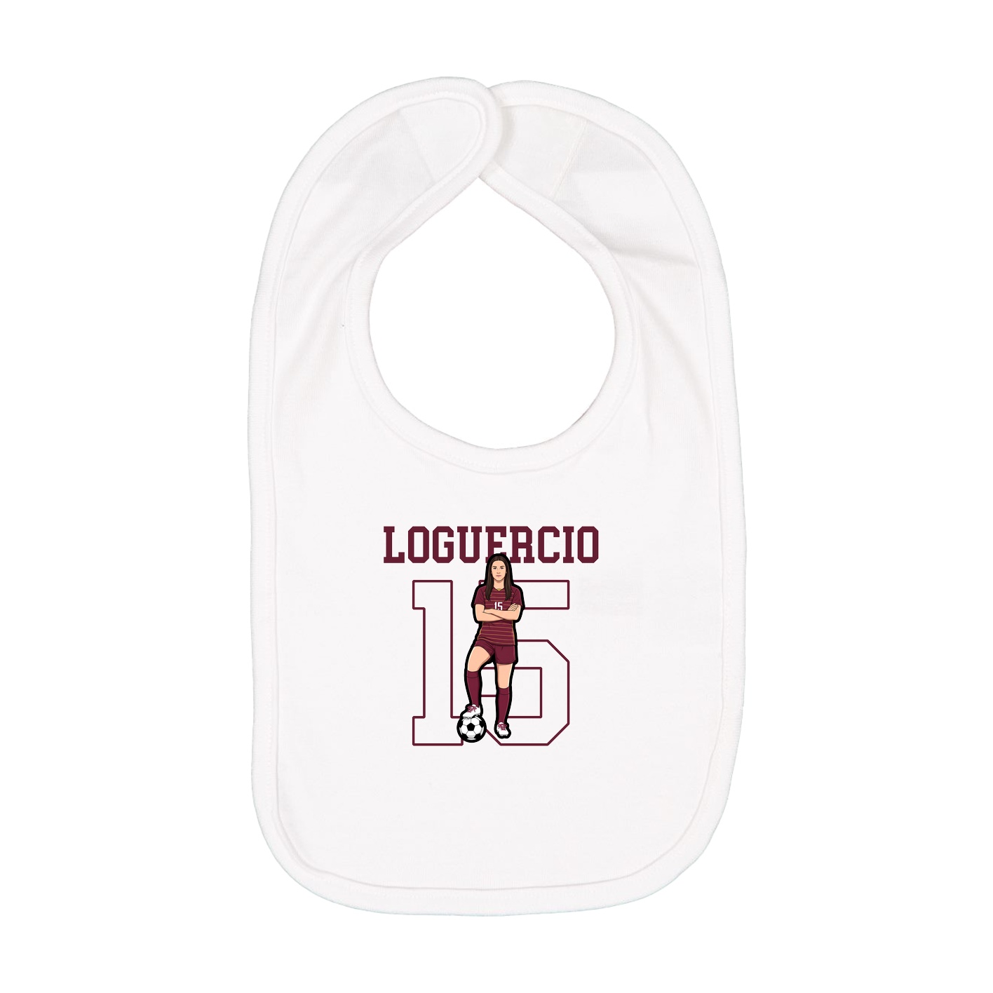 Infant Bib — Shirsey in White