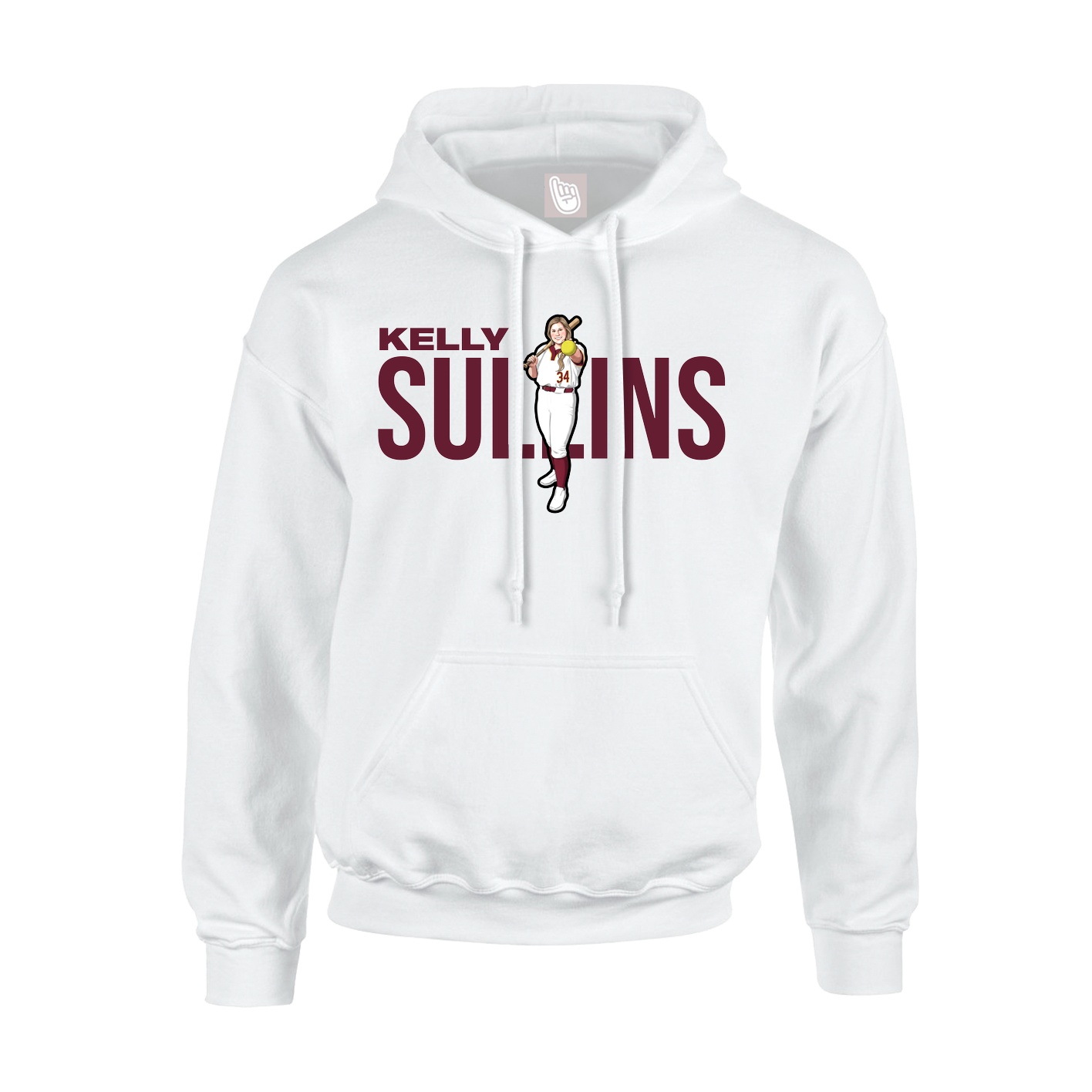 Hoodie — Player Name in White