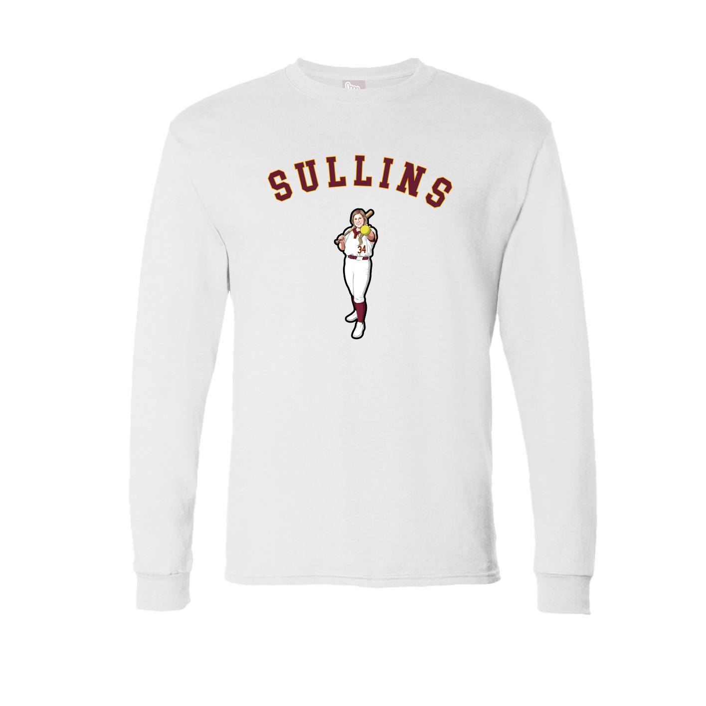 Long Sleeve Tee — Shirsey Arch in White