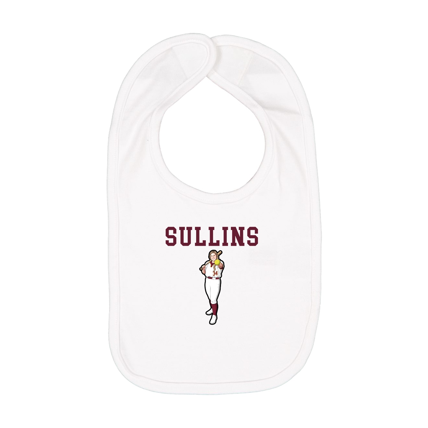 Infant Bib — Shirsey in White